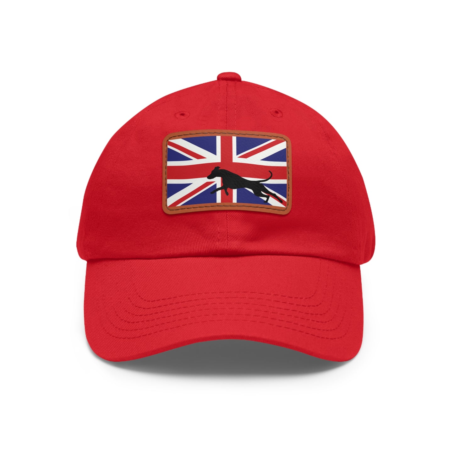 Doberman UK Protect 2 Dad Hat with Leather Patch (Rectangle)