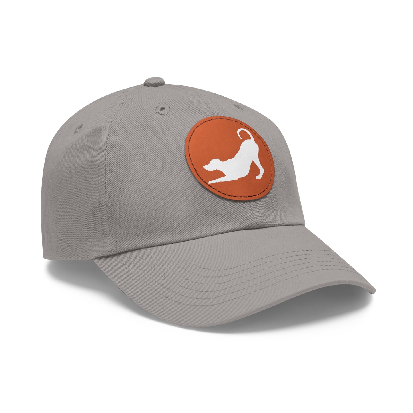 N 2 Dad Hat with Leather Patch (Round)