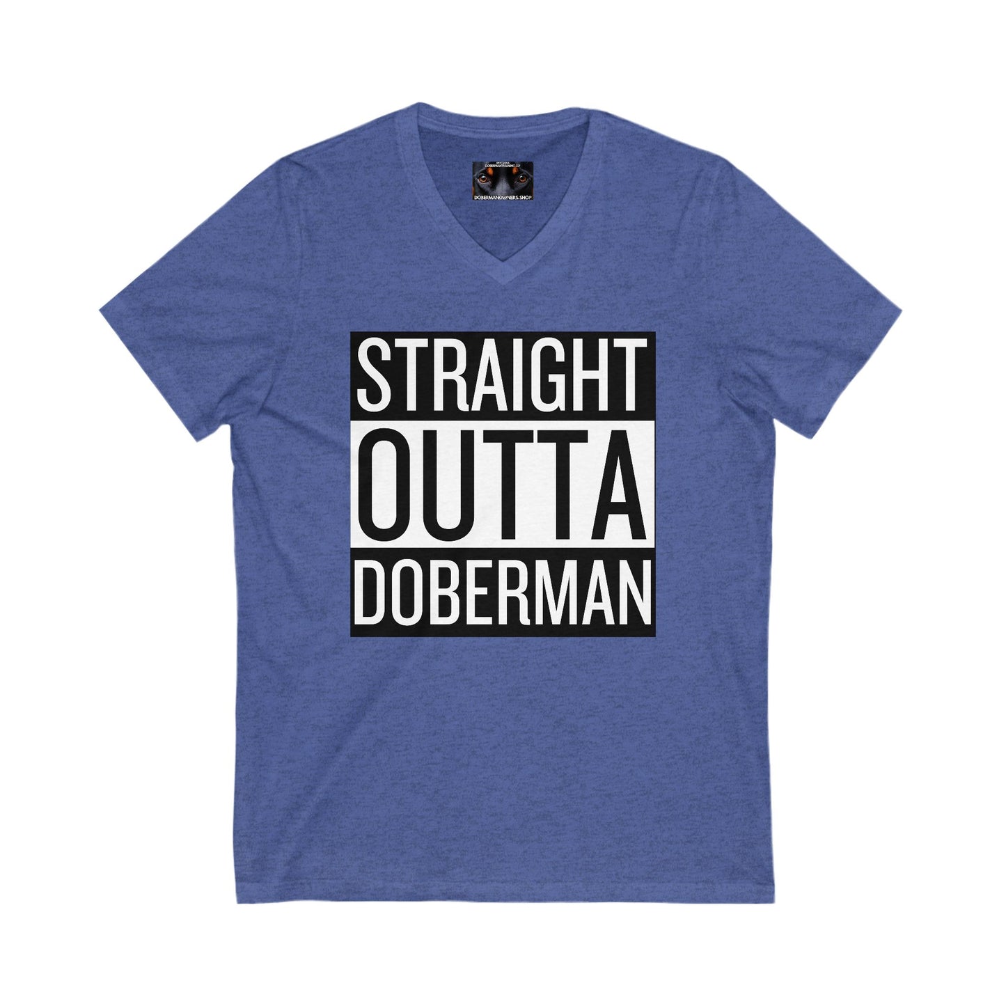 Outta 1 Private Label Unisex Jersey Short Sleeve V-Neck Tee