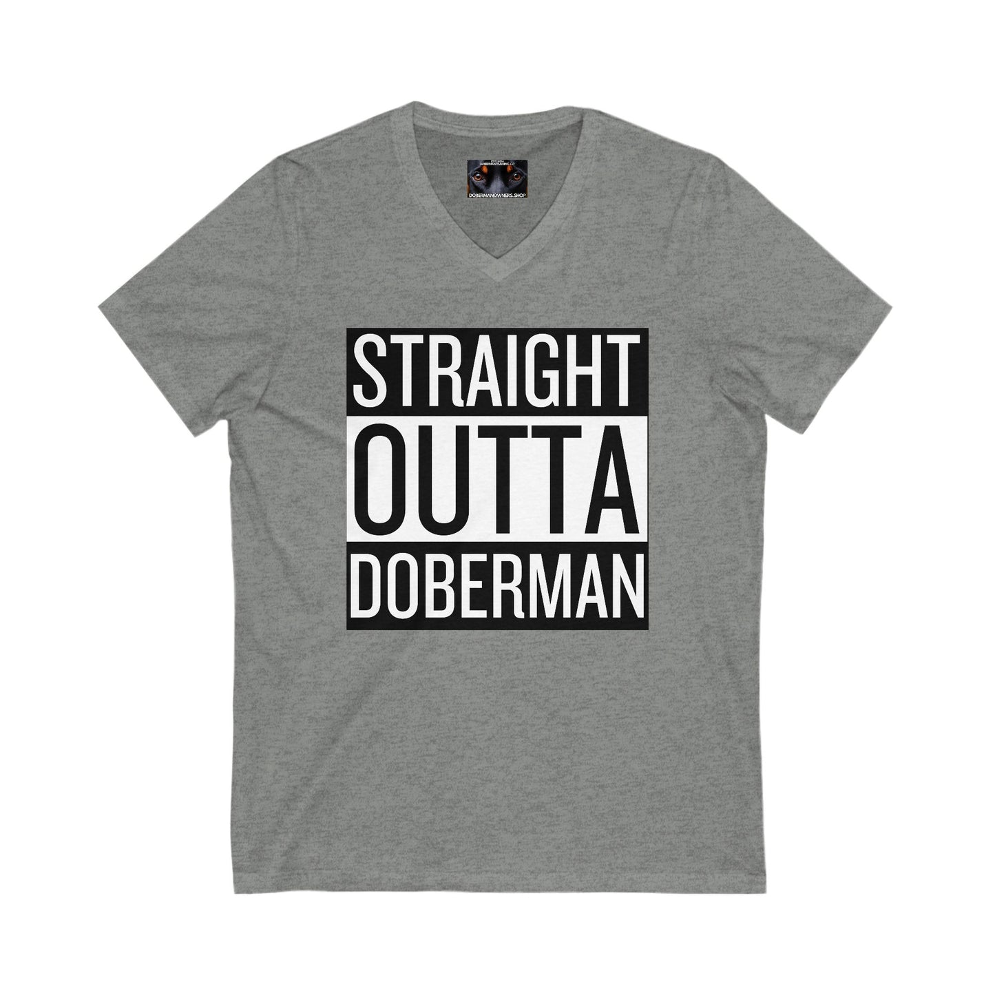 Outta 1 Private Label Unisex Jersey Short Sleeve V-Neck Tee