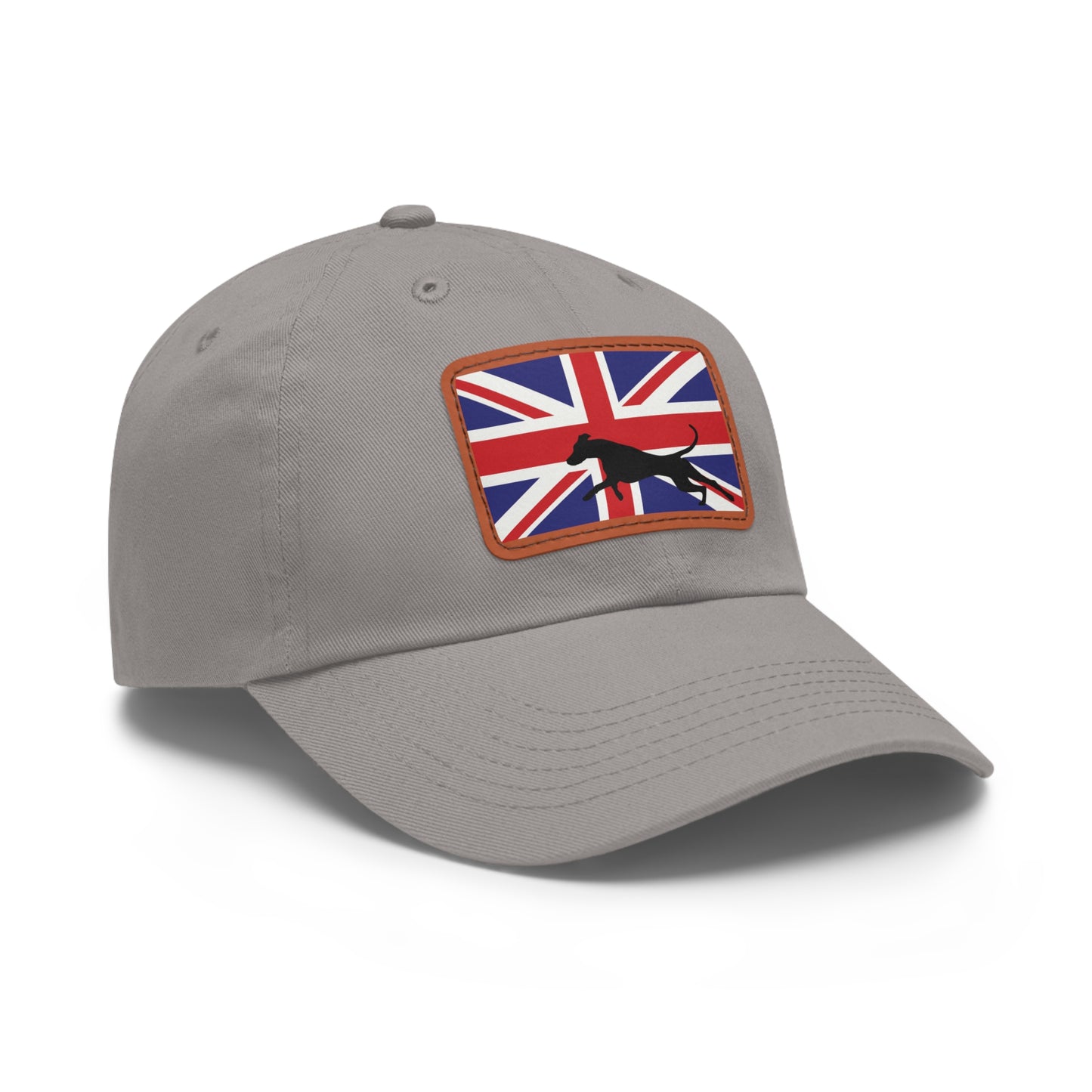 Doberman UK Protect 2 Dad Hat with Leather Patch (Rectangle)