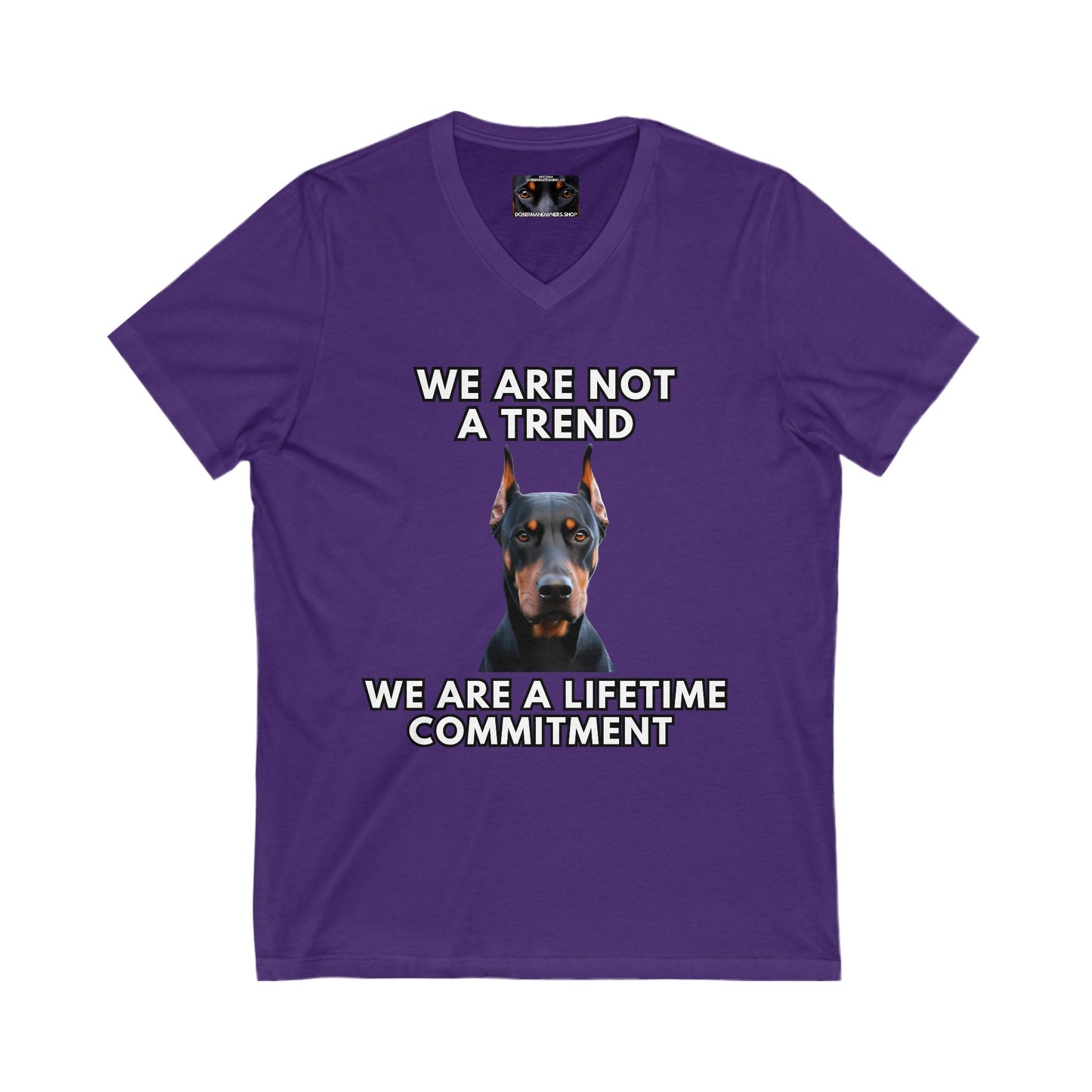 Adopt 8 Private Label Unisex Jersey Short Sleeve V-Neck Tee
