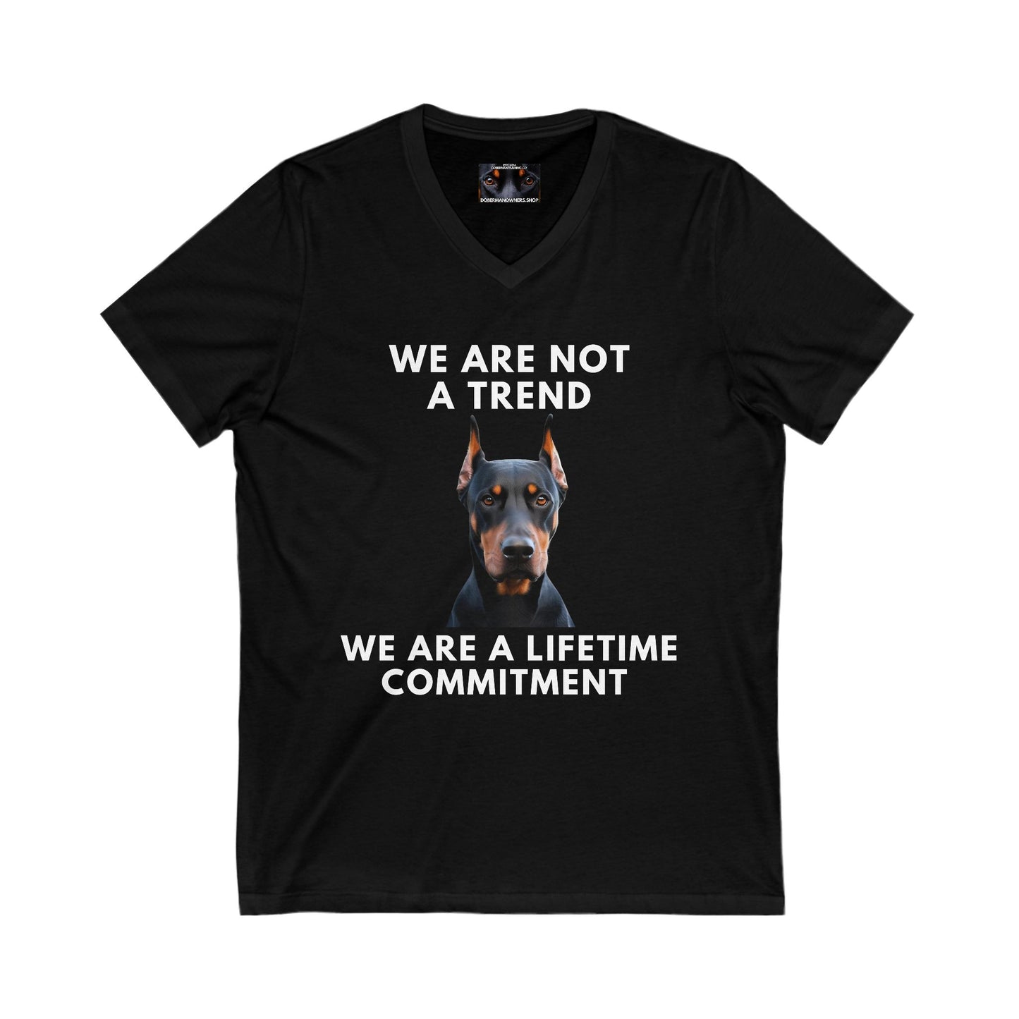 Adopt 8 Private Label Unisex Jersey Short Sleeve V-Neck Tee