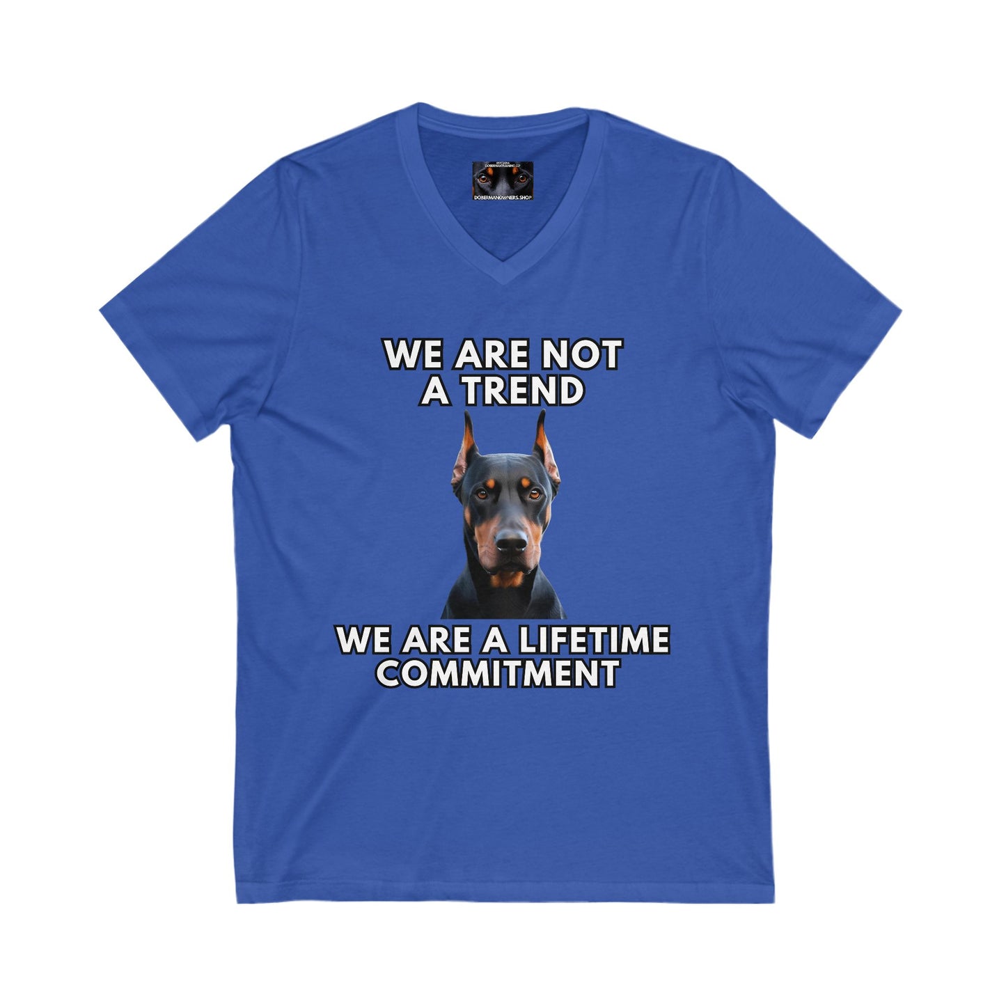 Adopt 8 Private Label Unisex Jersey Short Sleeve V-Neck Tee