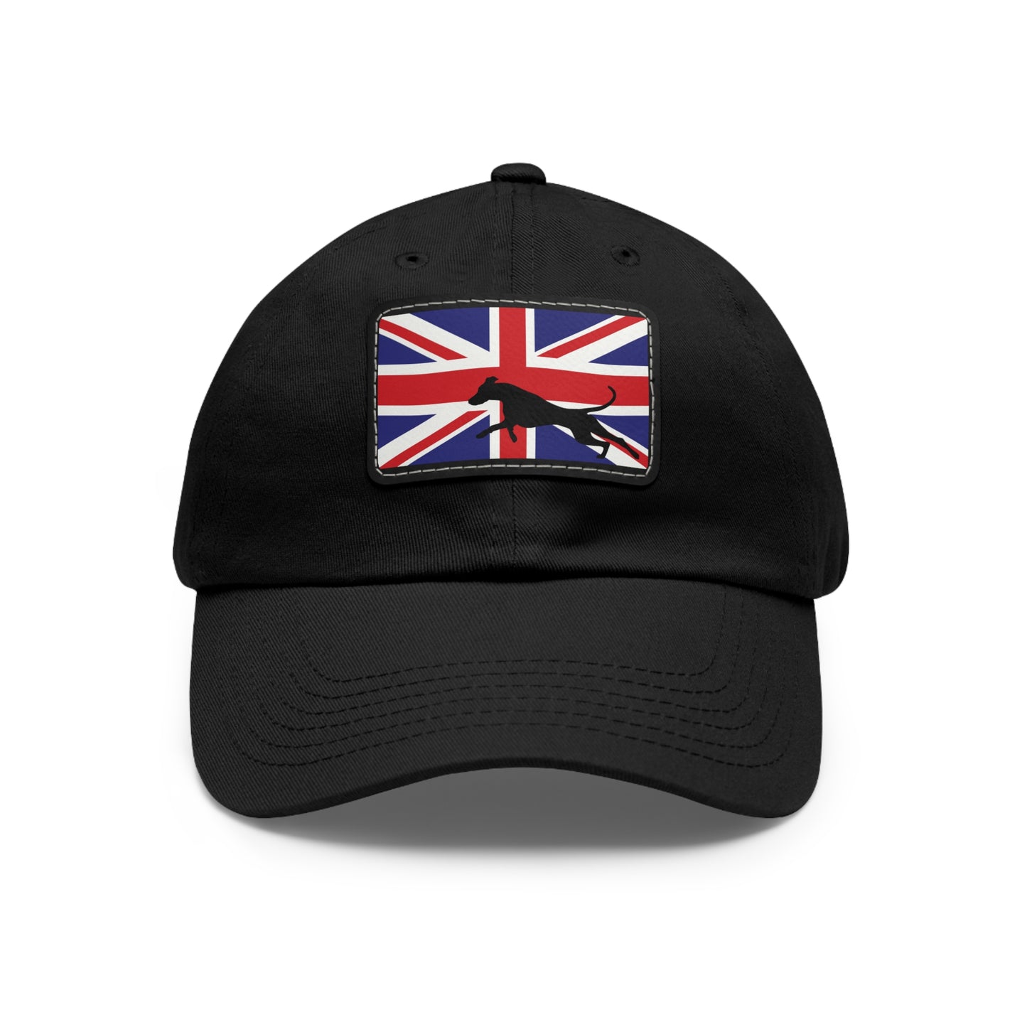 Doberman UK Protect 2 Dad Hat with Leather Patch (Rectangle)