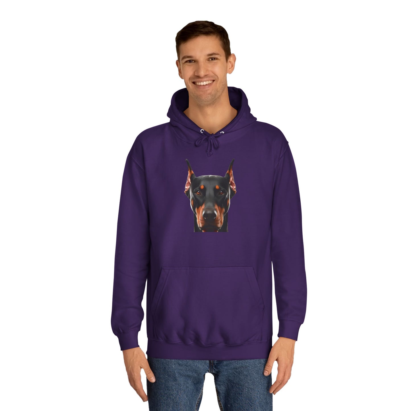 Doberman 1 Unisex College Hoodie
