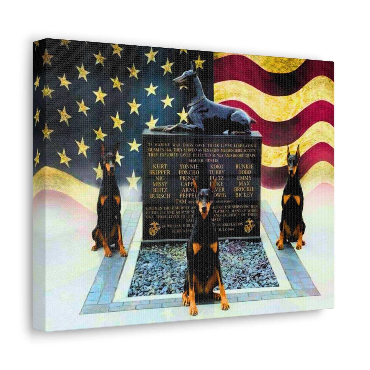 Doberman Tribute 1 Canvas