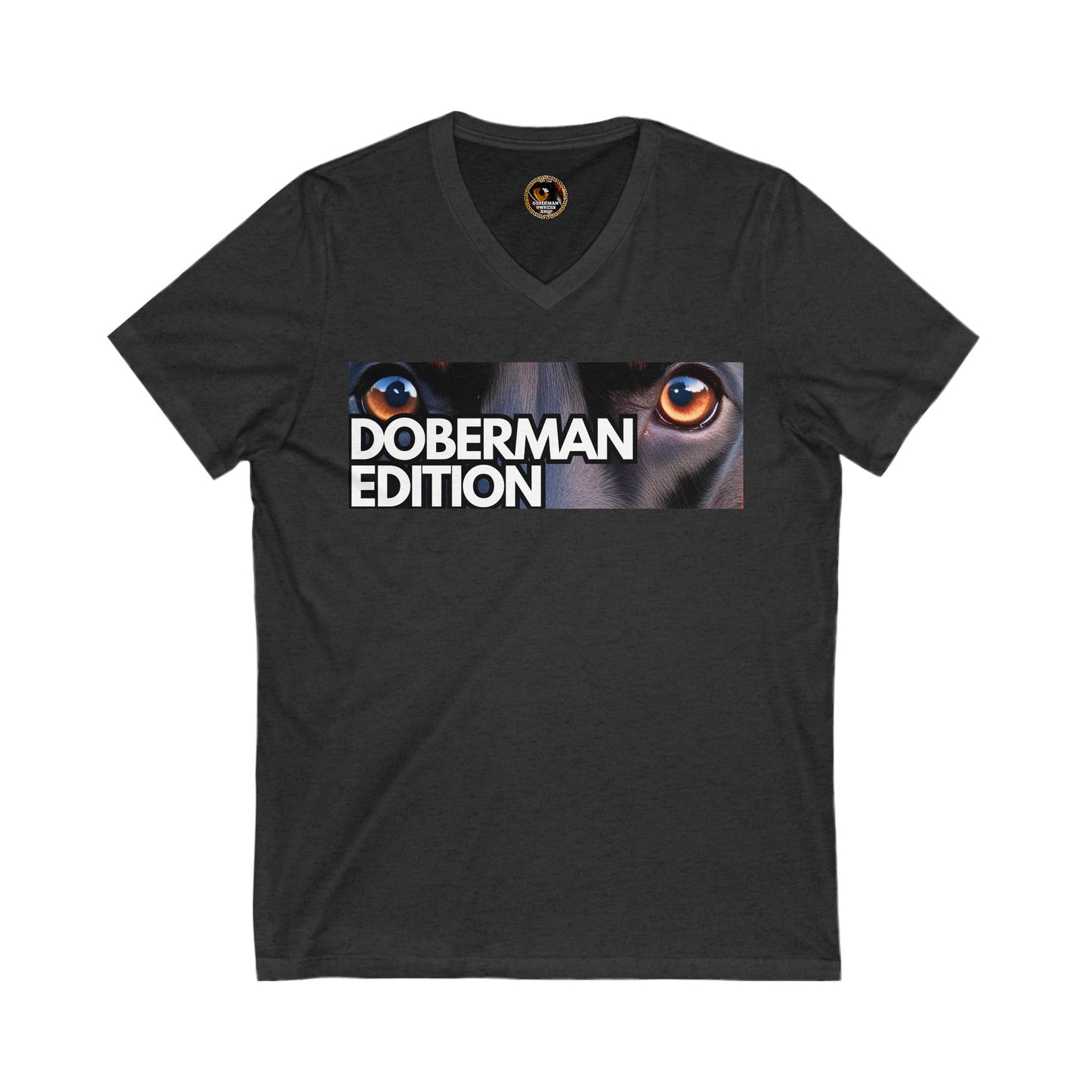Doberman Edition 1 Special Edition Private Label Unisex Jersey Short Sleeve V-Neck Tee