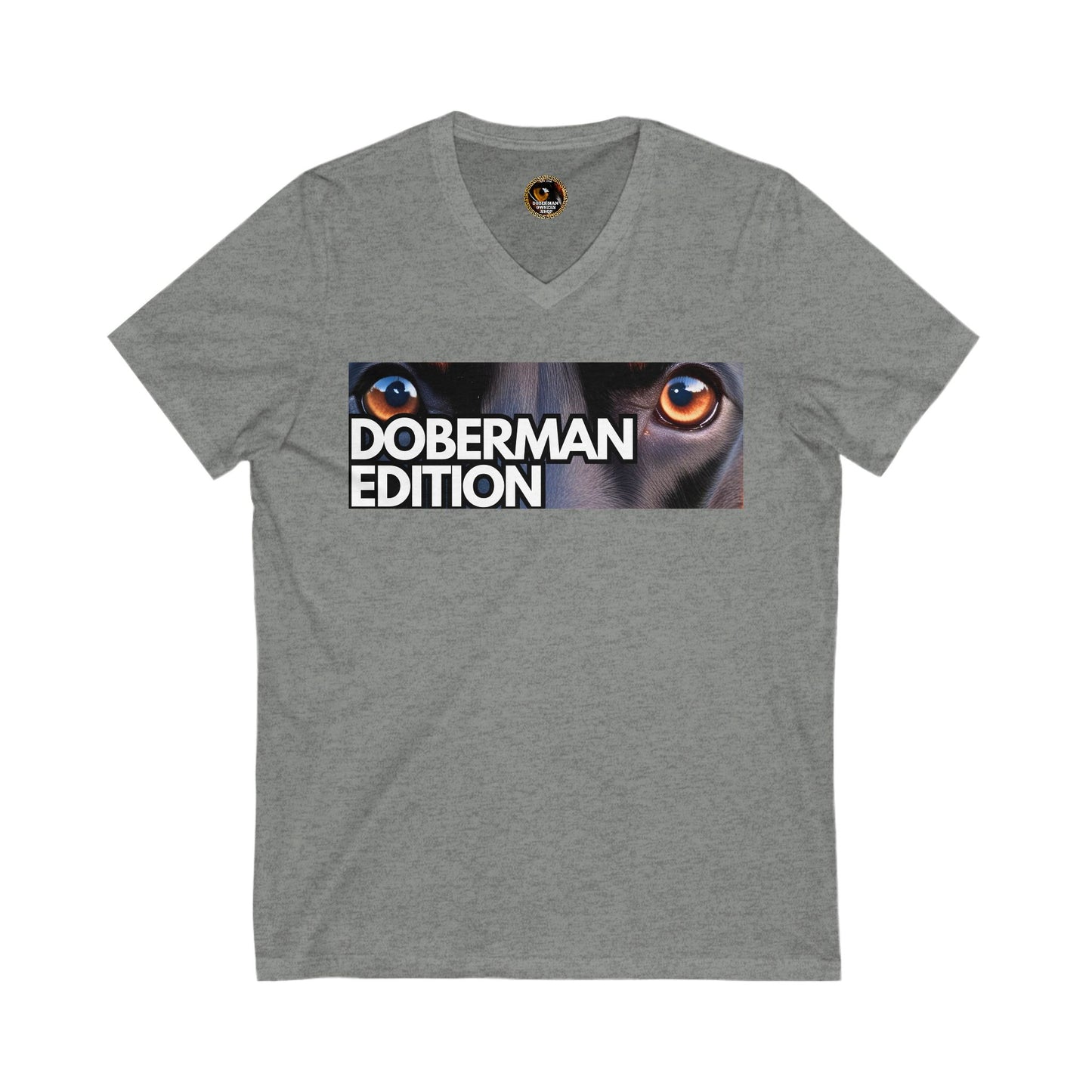 Doberman Edition 1 Special Edition Private Label Unisex Jersey Short Sleeve V-Neck Tee