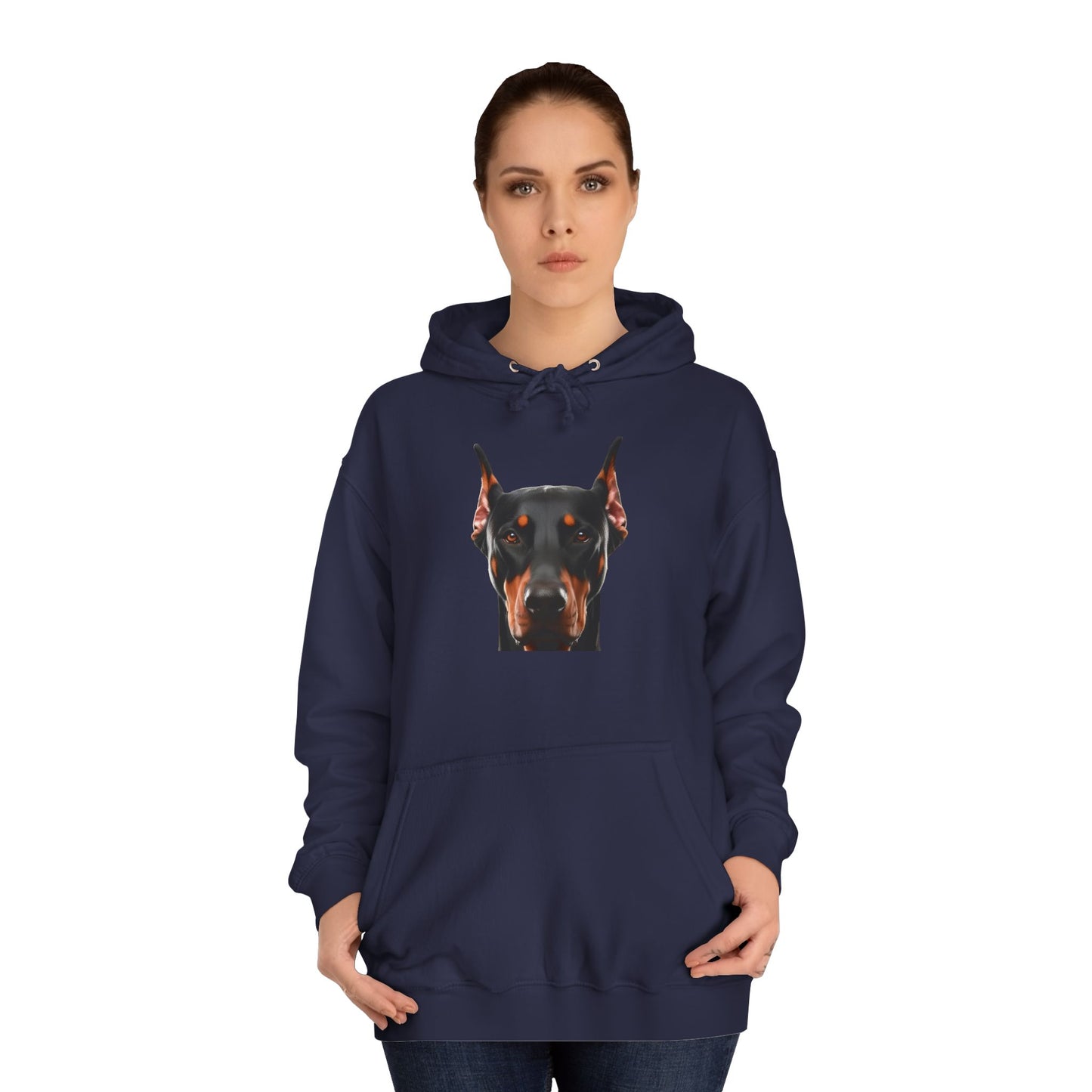 Doberman 1 Unisex College Hoodie