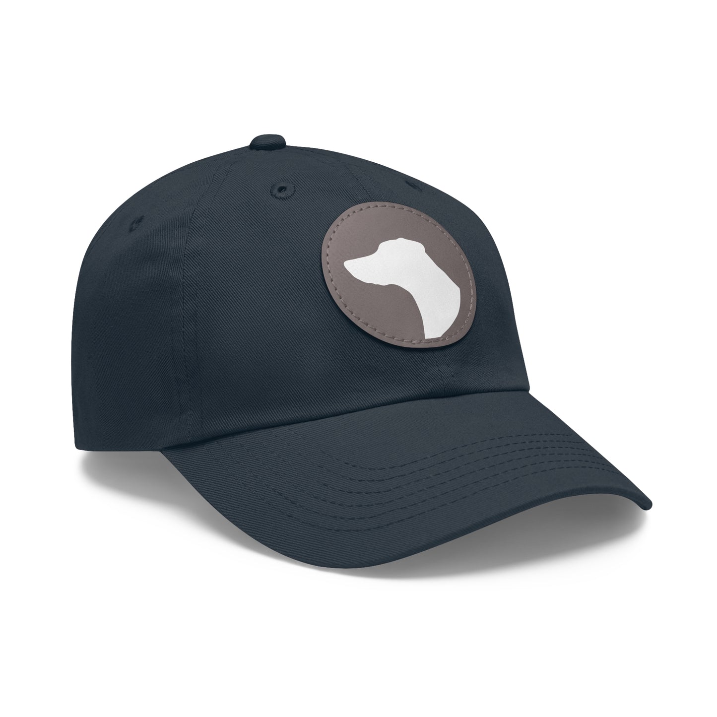 N 1 Dad Hat with Leather Patch (Round)