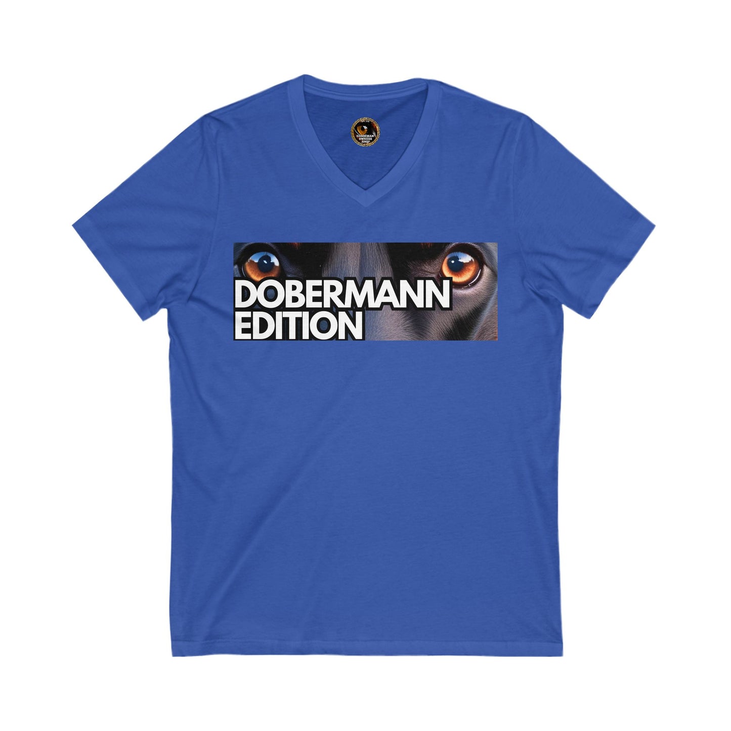 Dobermann Edition 1 Special Edition Private Label Unisex Jersey Short Sleeve V-Neck Tee