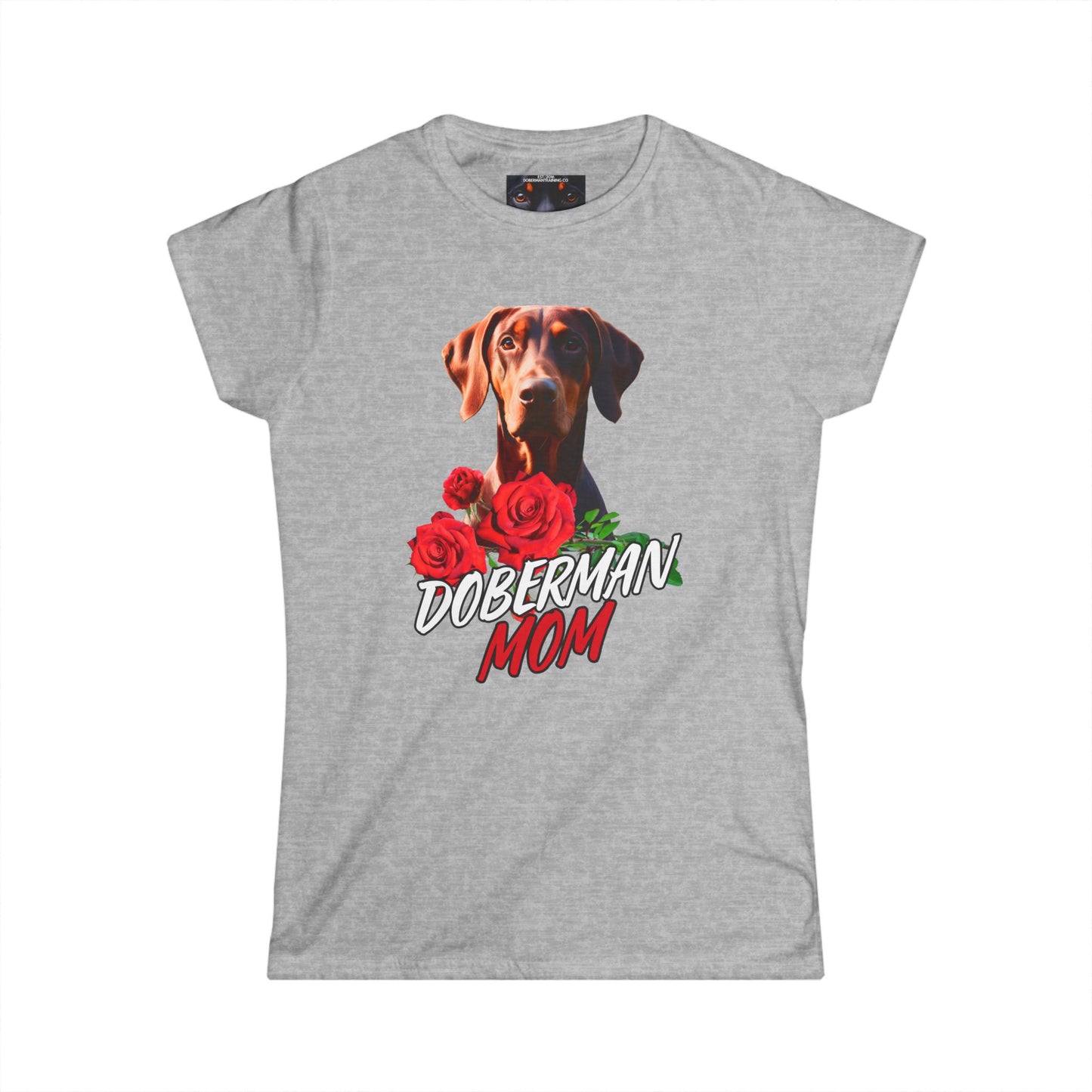 Doberman Mom 3 Women's Softstyle Tee