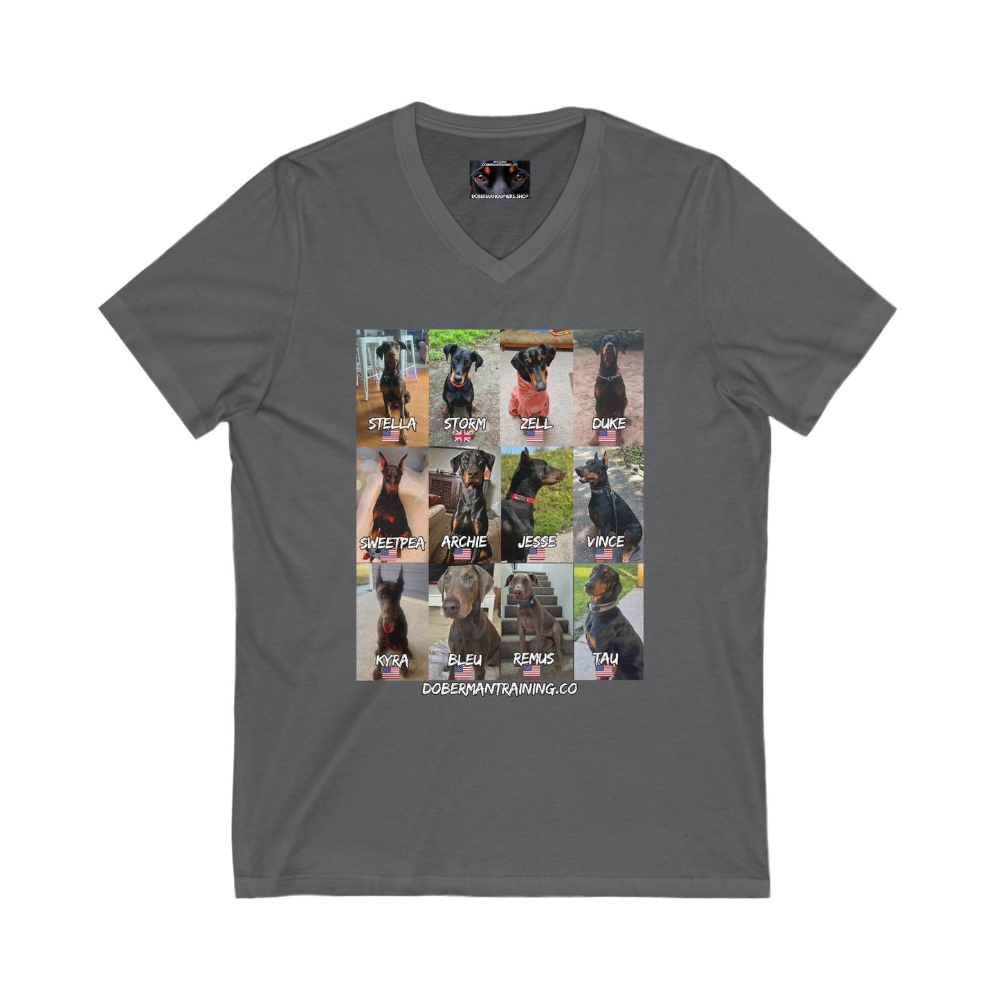 Fam 1 Sit Private Label Unisex Jersey Short Sleeve V-Neck Tee
