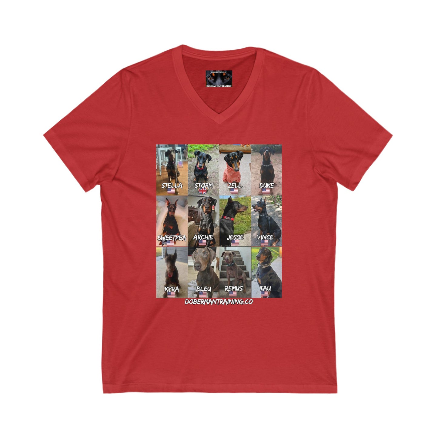 Fam 1 Sit Private Label Unisex Jersey Short Sleeve V-Neck Tee