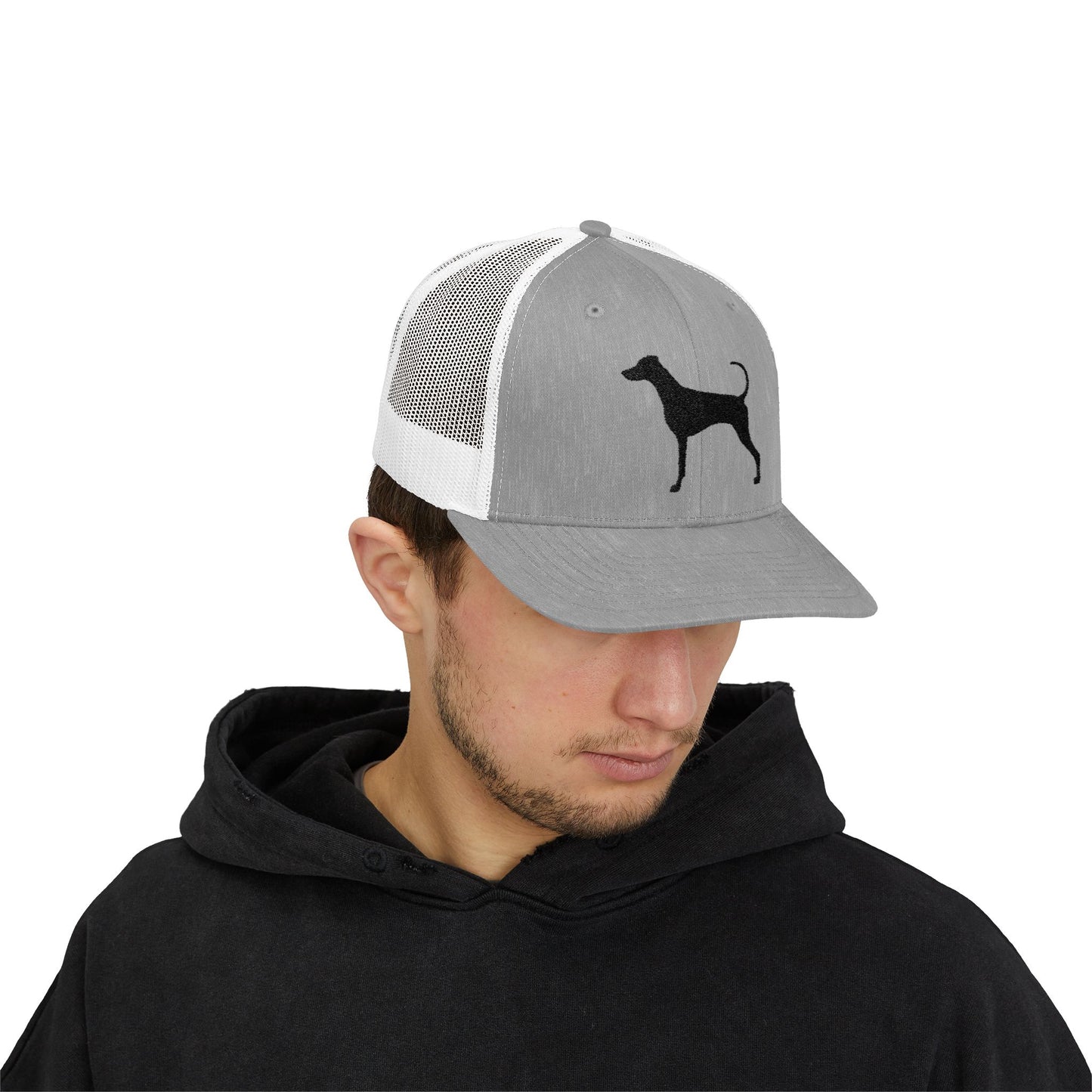 Doberman 4 Silhouette Snapback Trucker Cap
