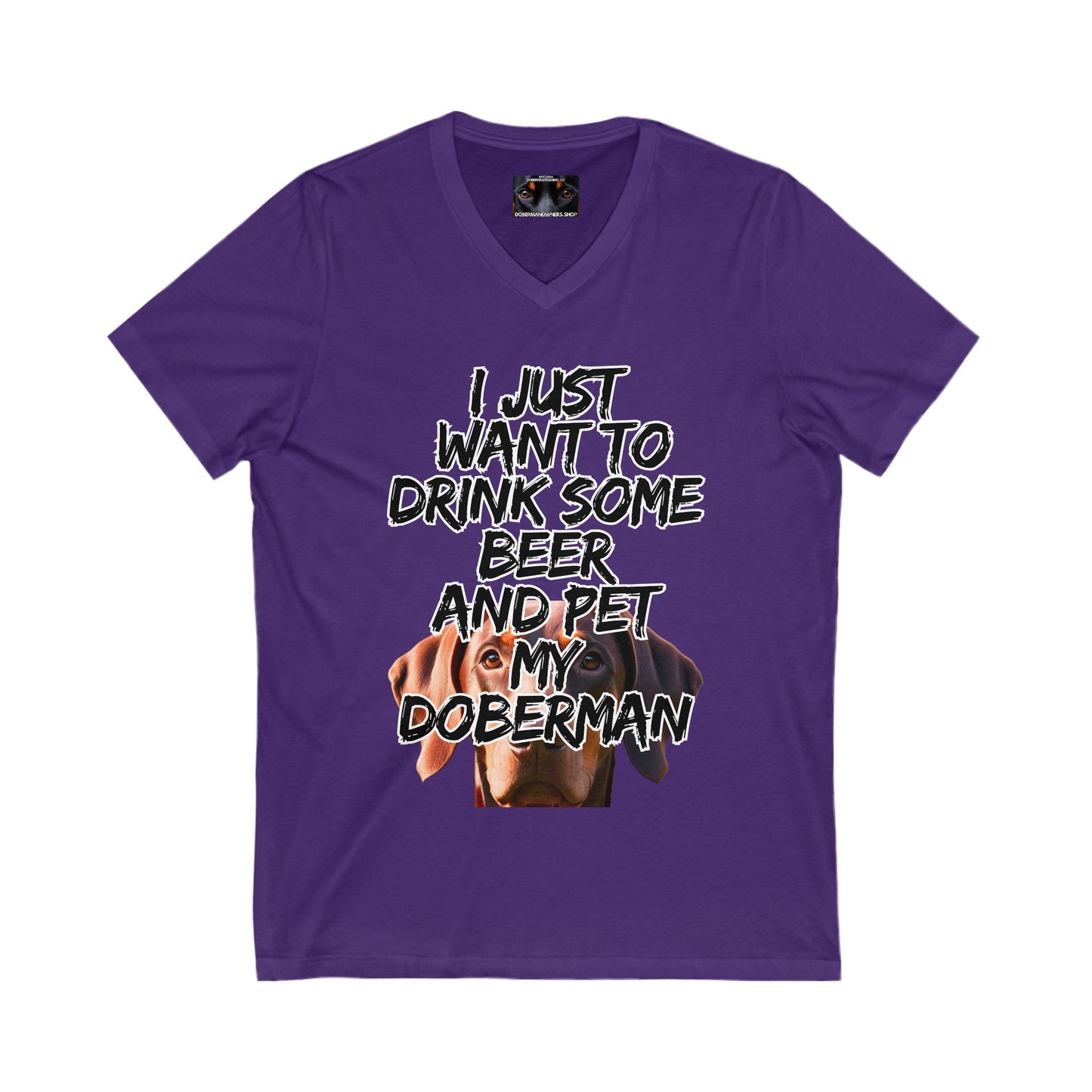Just 5 Unisex Jersey Short Sleeve V-Neck Tee