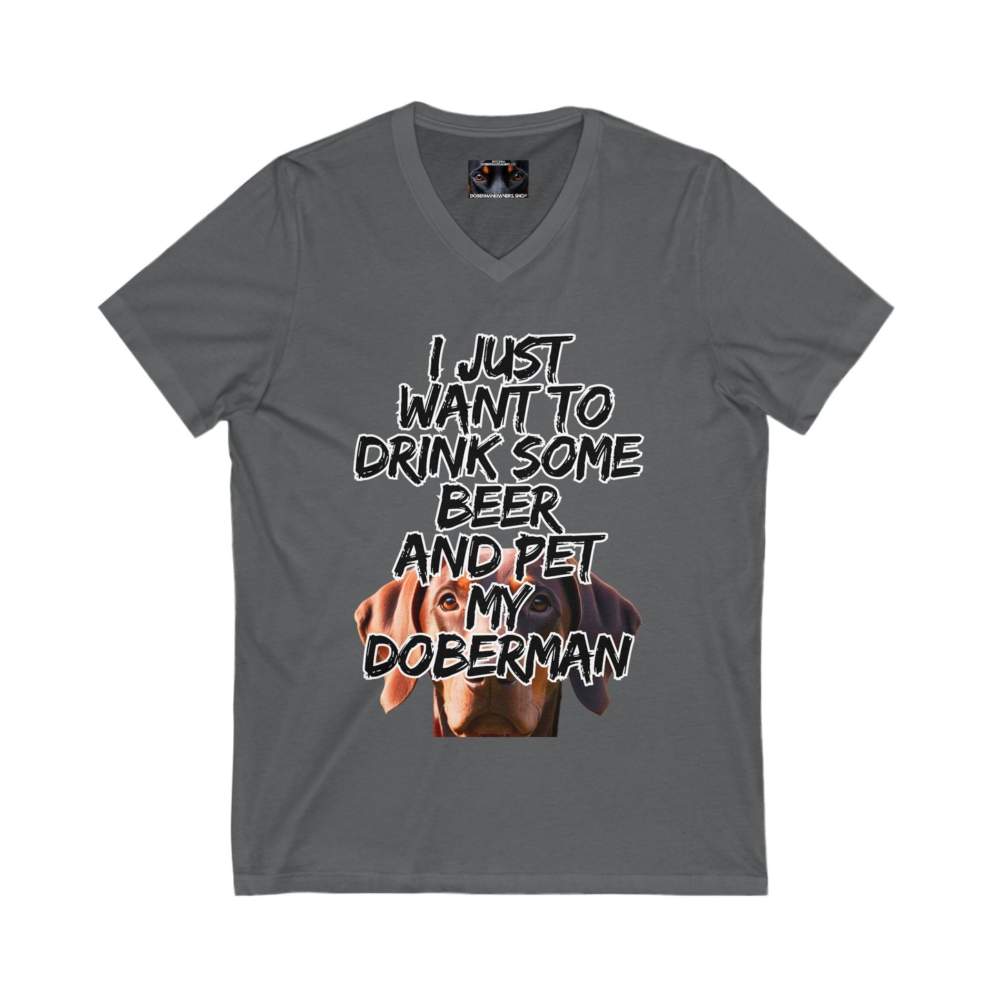 Just 5 Unisex Jersey Short Sleeve V-Neck Tee