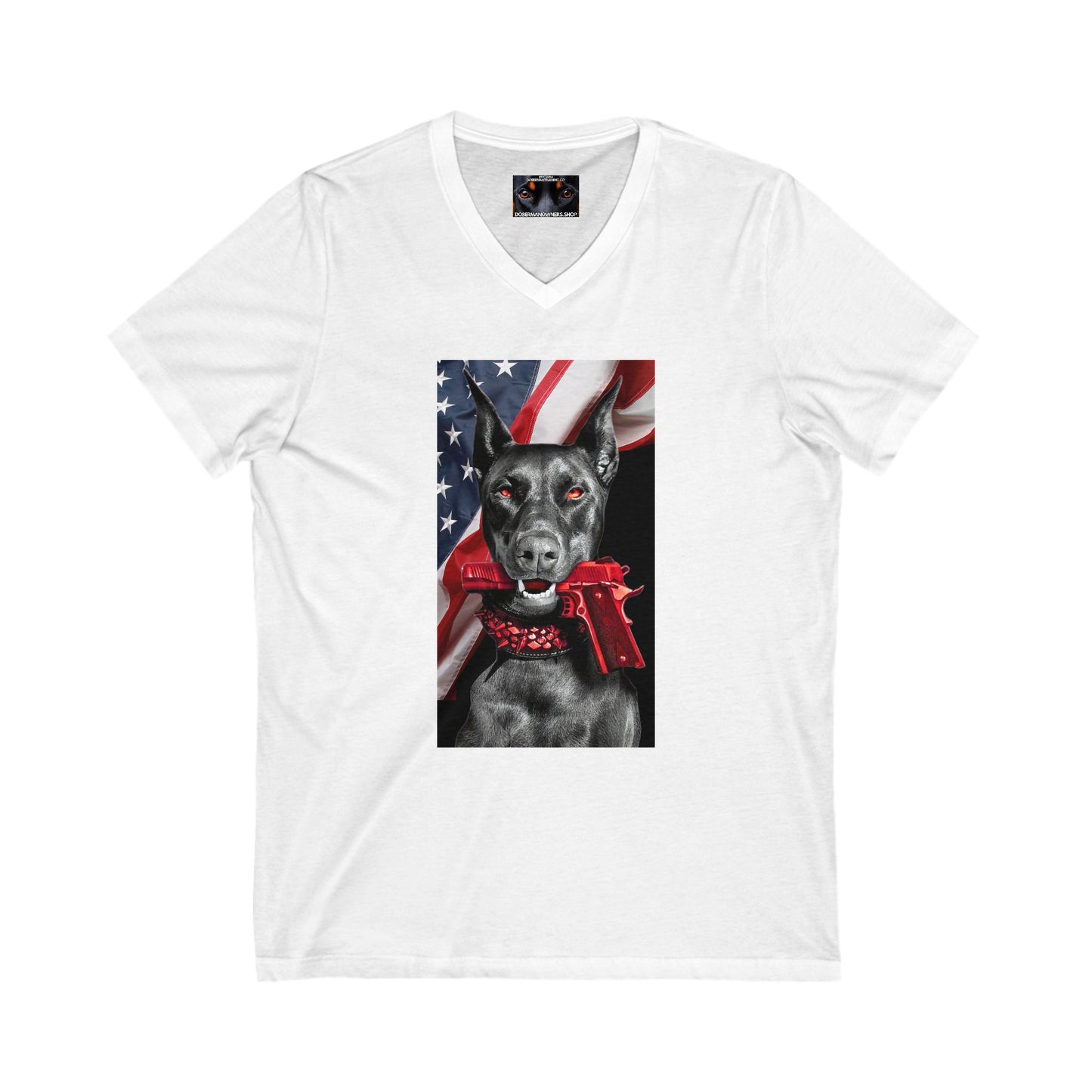 RWB 2 Private Label Unisex Jersey Short Sleeve V-Neck Tee