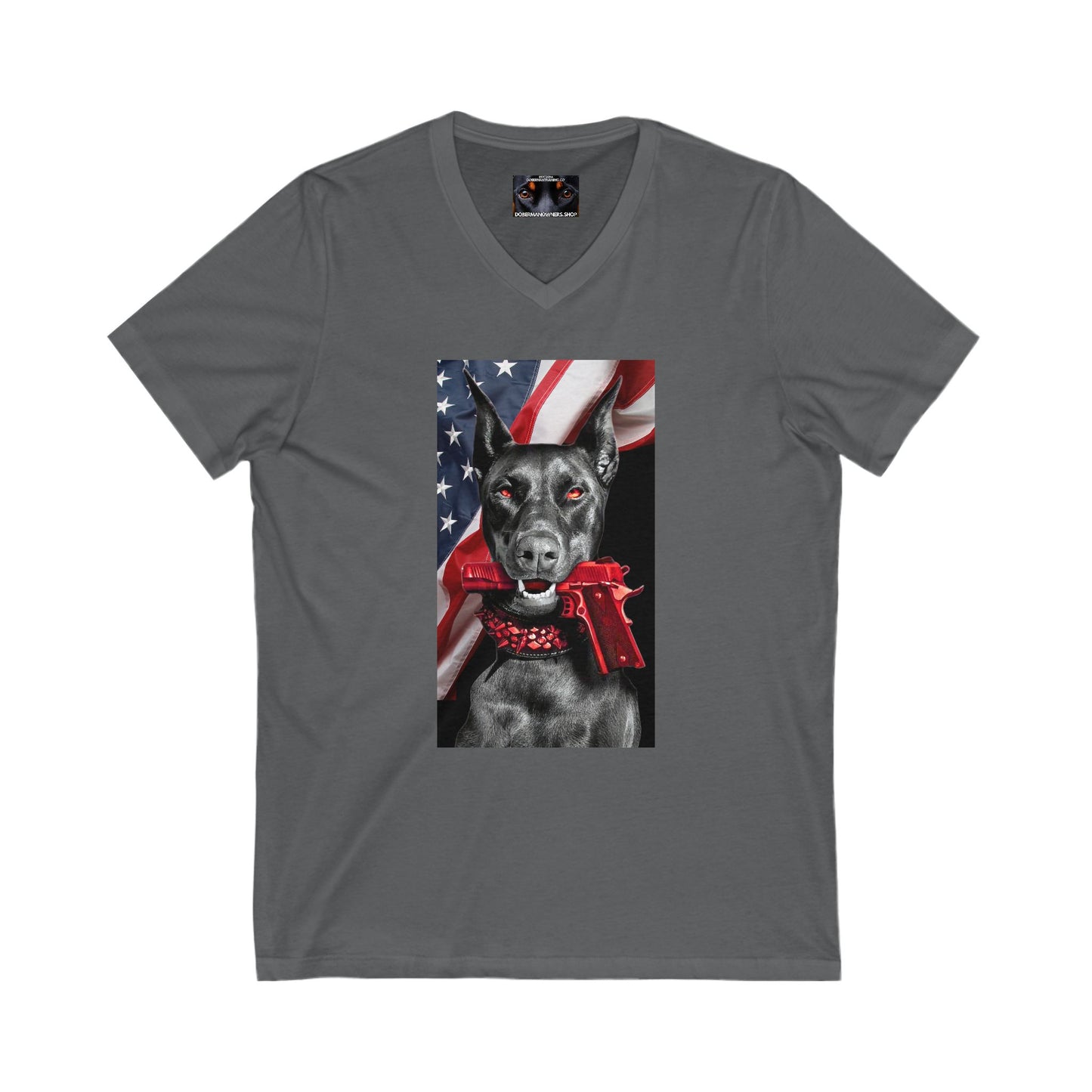 RWB 2 Private Label Unisex Jersey Short Sleeve V-Neck Tee