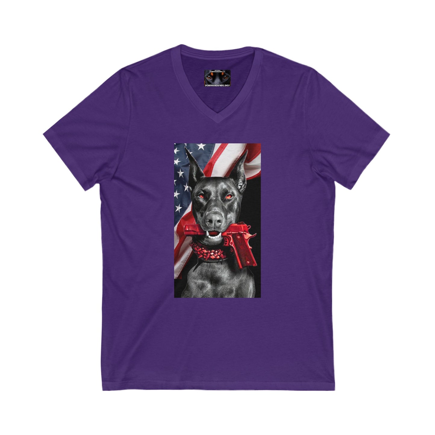 RWB 2 Private Label Unisex Jersey Short Sleeve V-Neck Tee