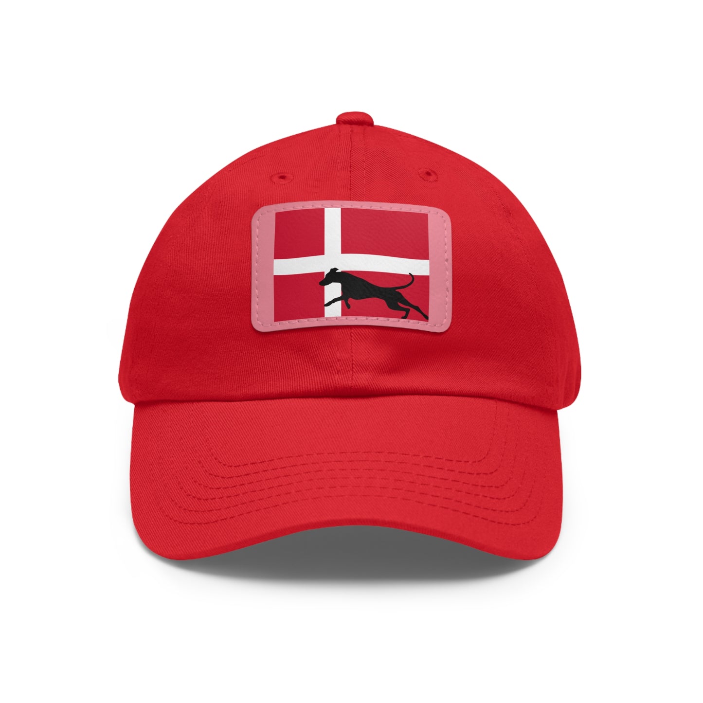 Doberman Denmark Protect 1 Dad Hat with Leather Patch (Rectangle)