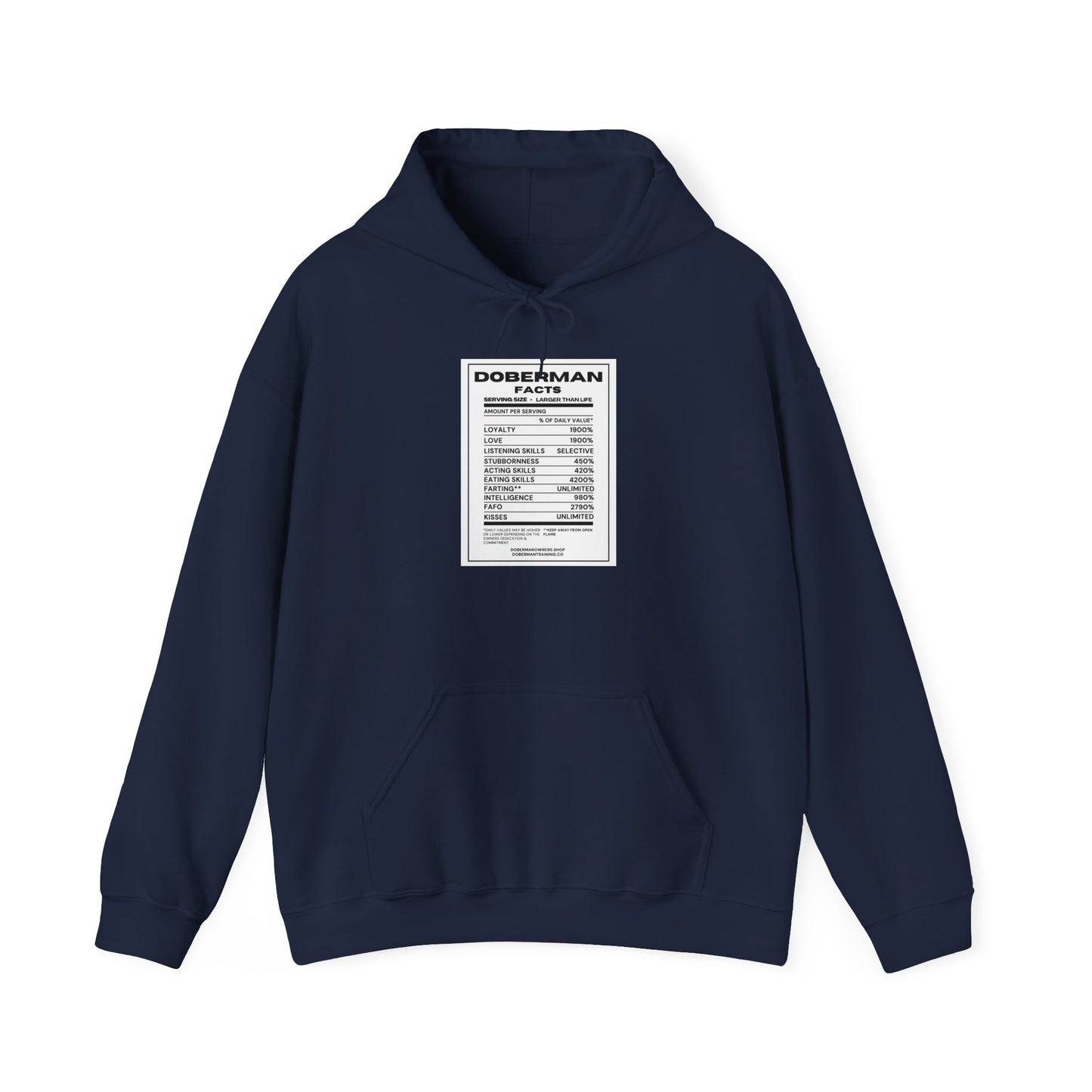 Doberman Facts 1 Unisex Heavy Blend™ Hooded Sweatshirt