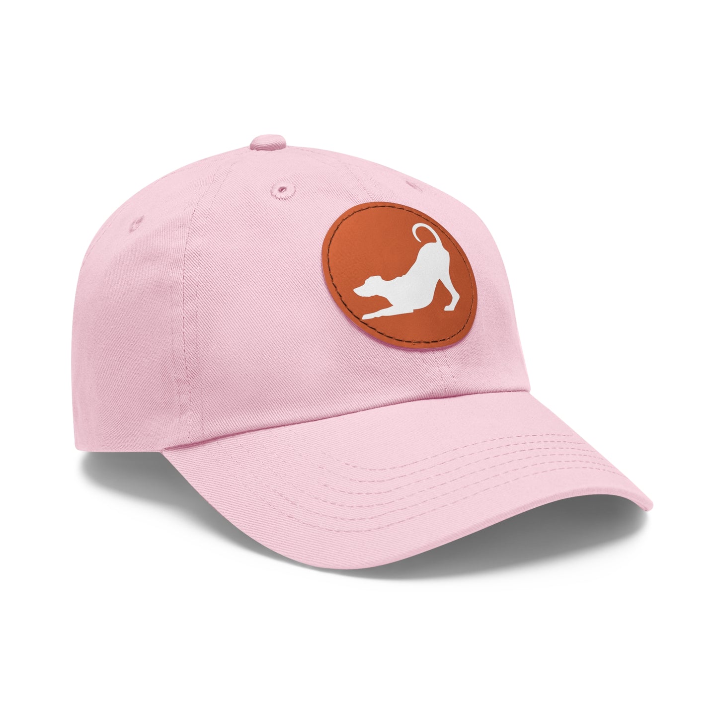 N 2 Dad Hat with Leather Patch (Round)