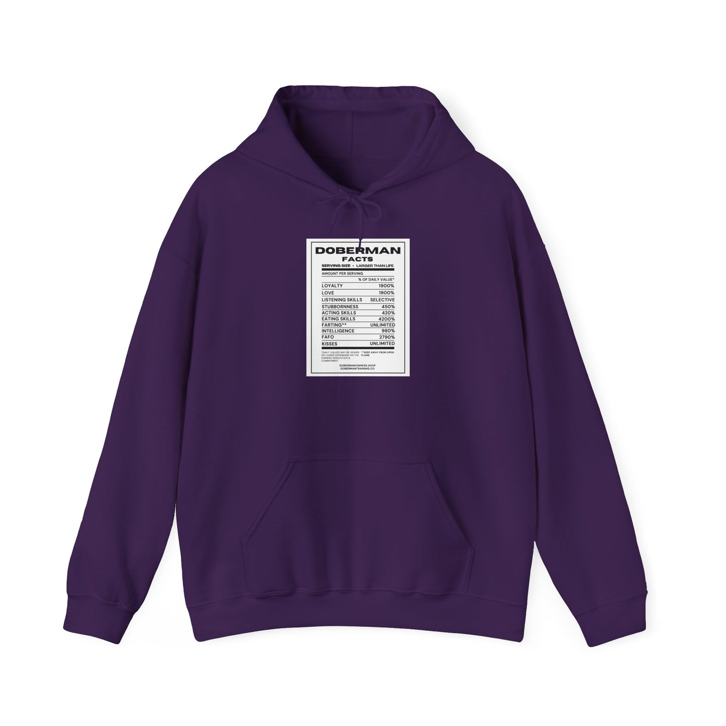 Doberman Facts 1 Unisex Heavy Blend™ Hooded Sweatshirt