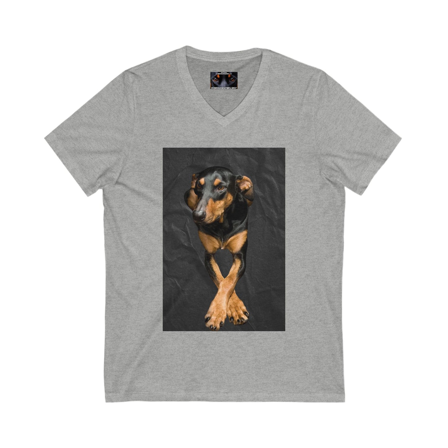 The Cross Private Label Unisex Jersey Short Sleeve V-Neck Tee