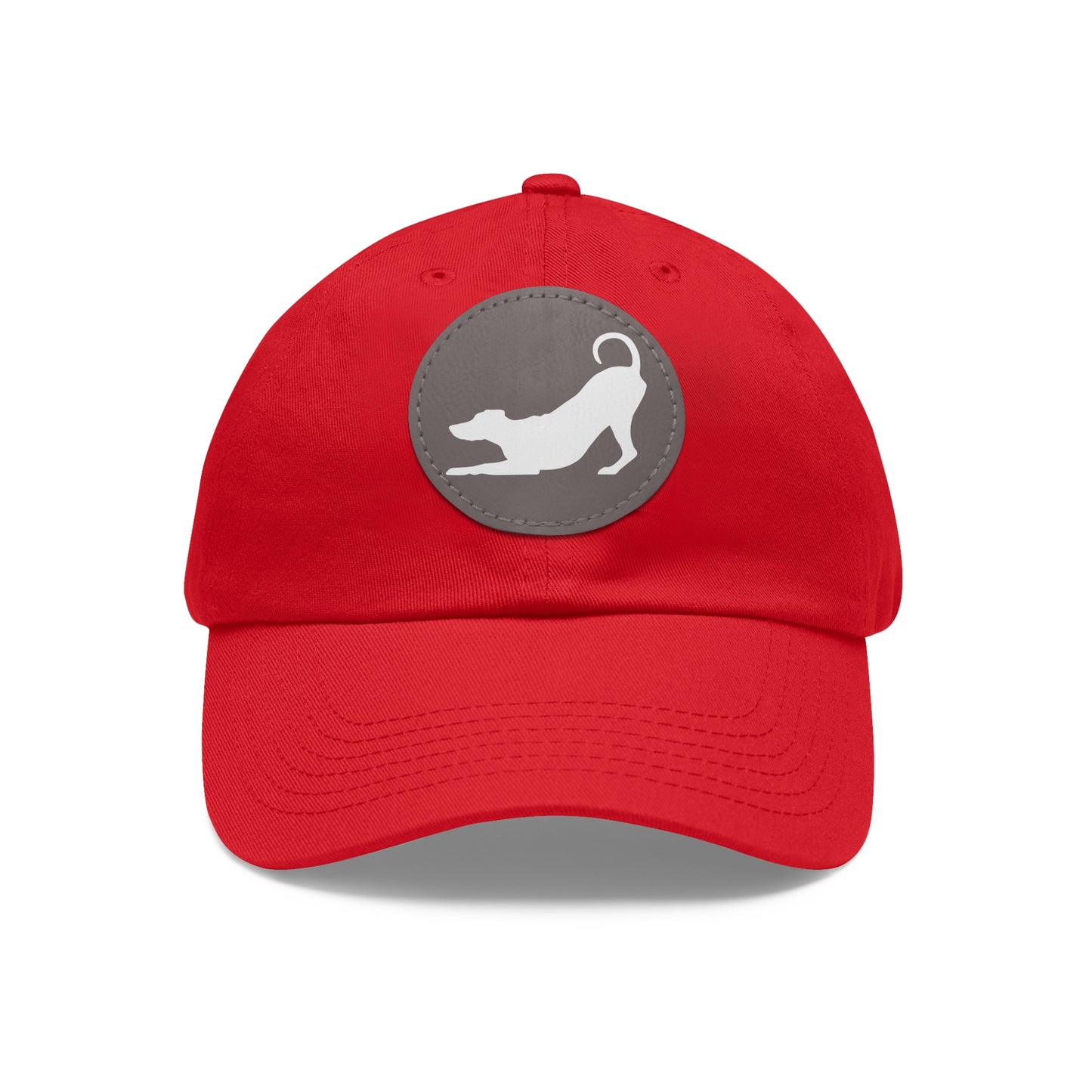 N 2 Dad Hat with Leather Patch (Round)
