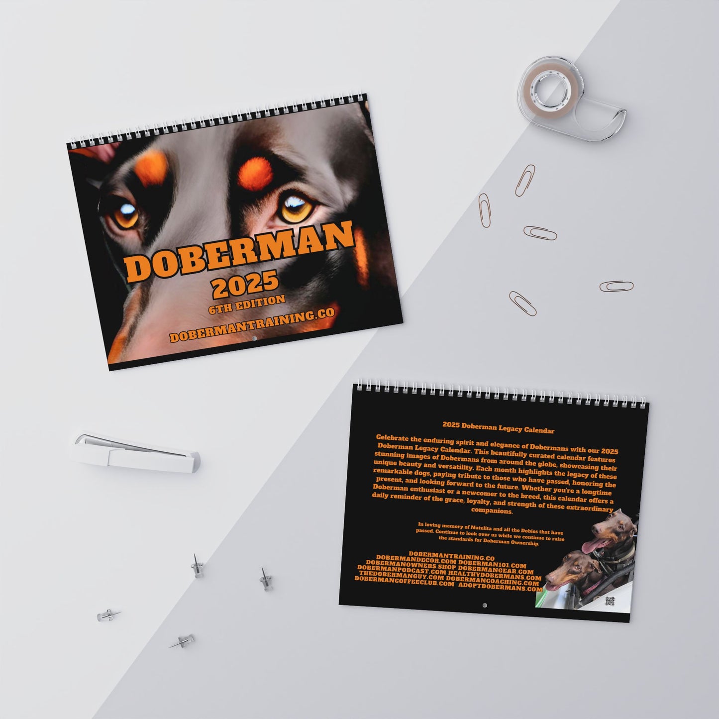 Doberman DTT 6th USA Edition Wall Calendars (2025)