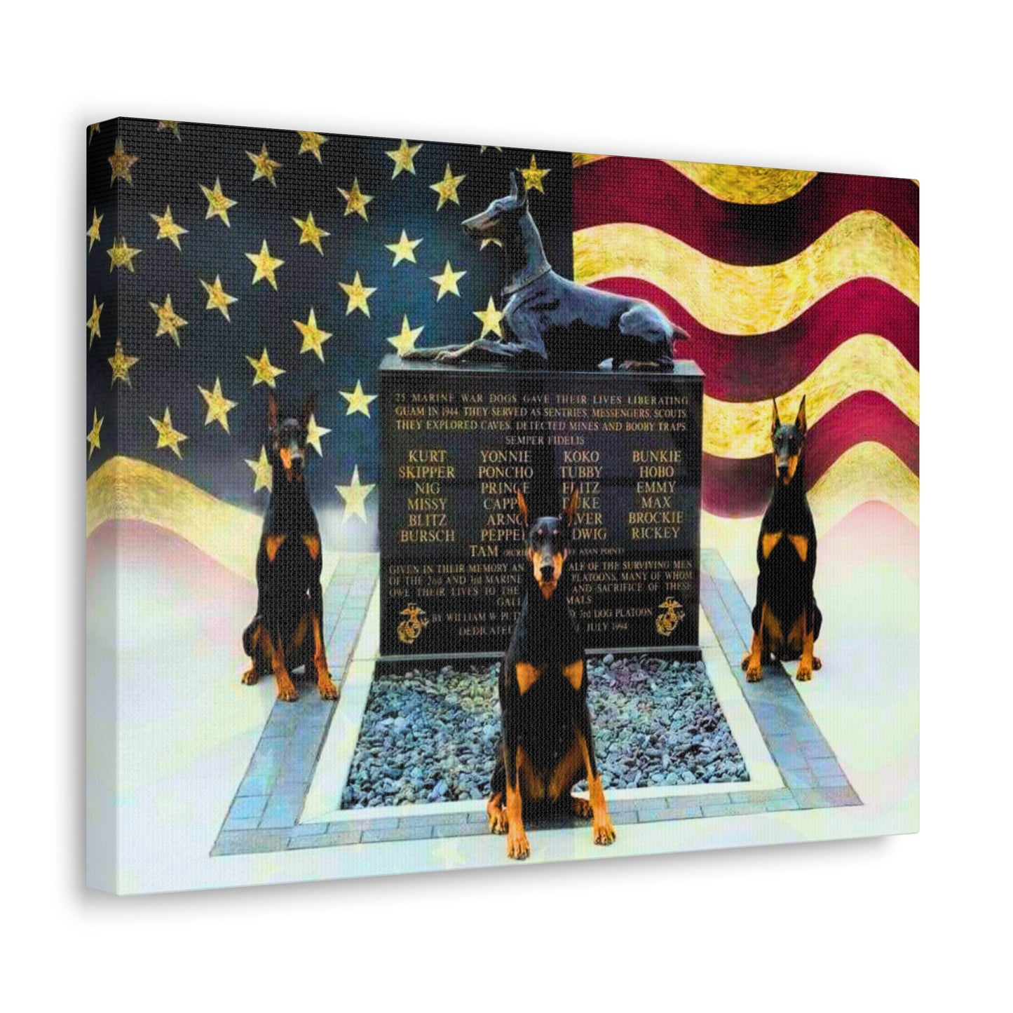 Doberman Tribute 1 Canvas