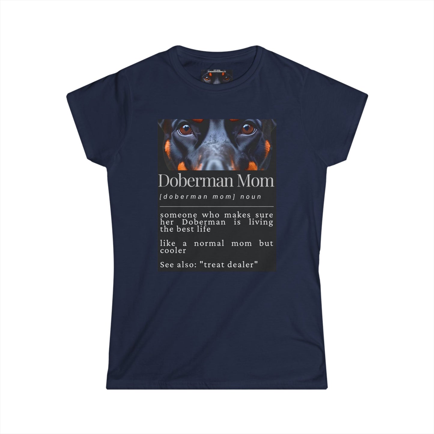 Doberman Mom S1 Women's Softstyle Tee