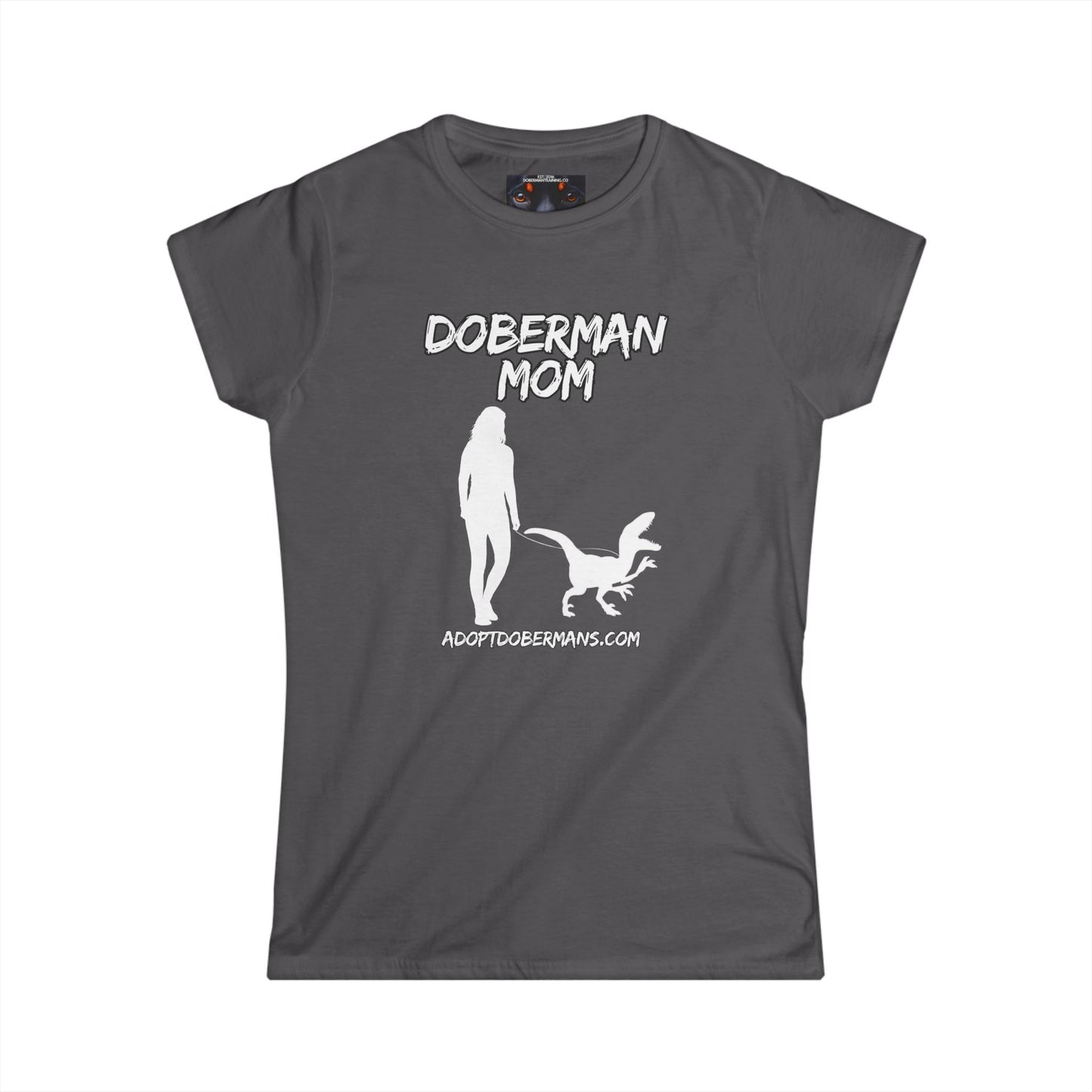 Doberman Mom 44 Women's Softstyle Tee