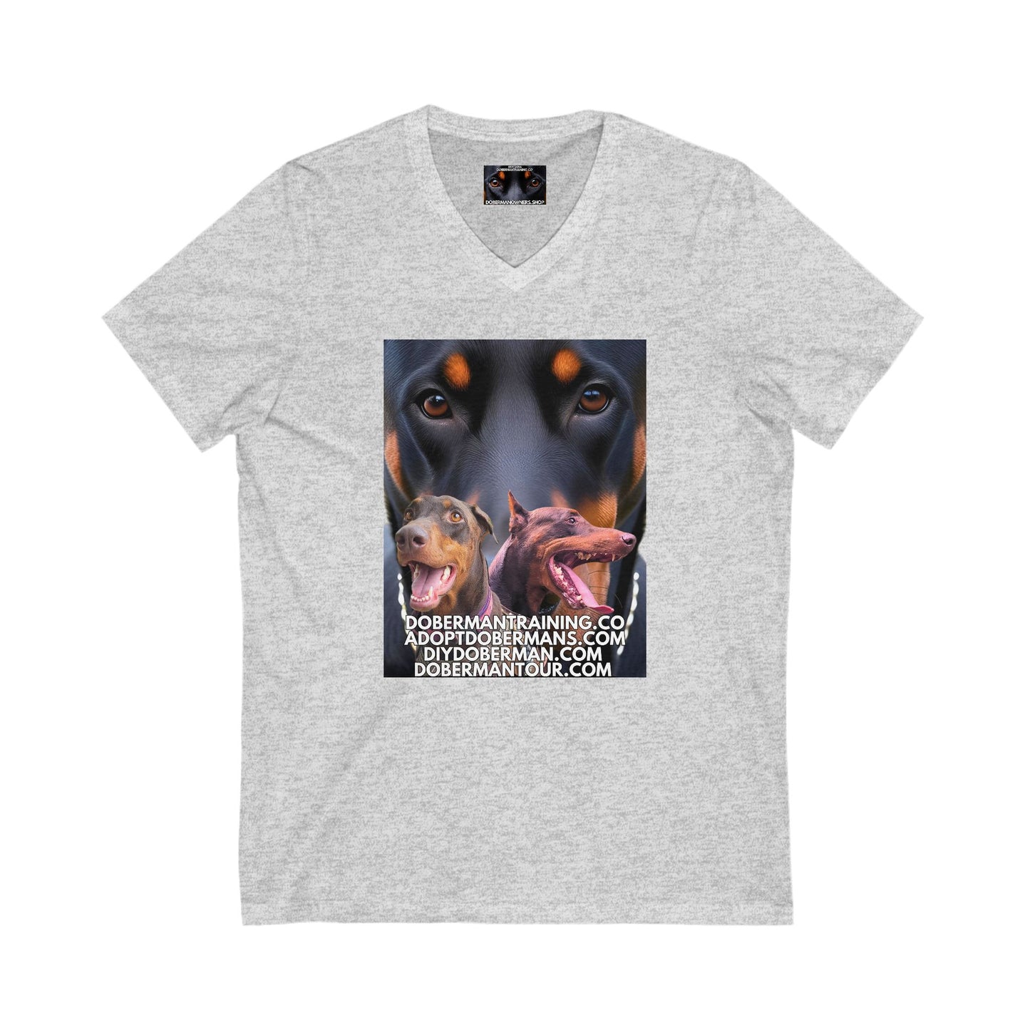 Training Tour 1 Private Label Unisex Jersey Short Sleeve V-Neck Tee
