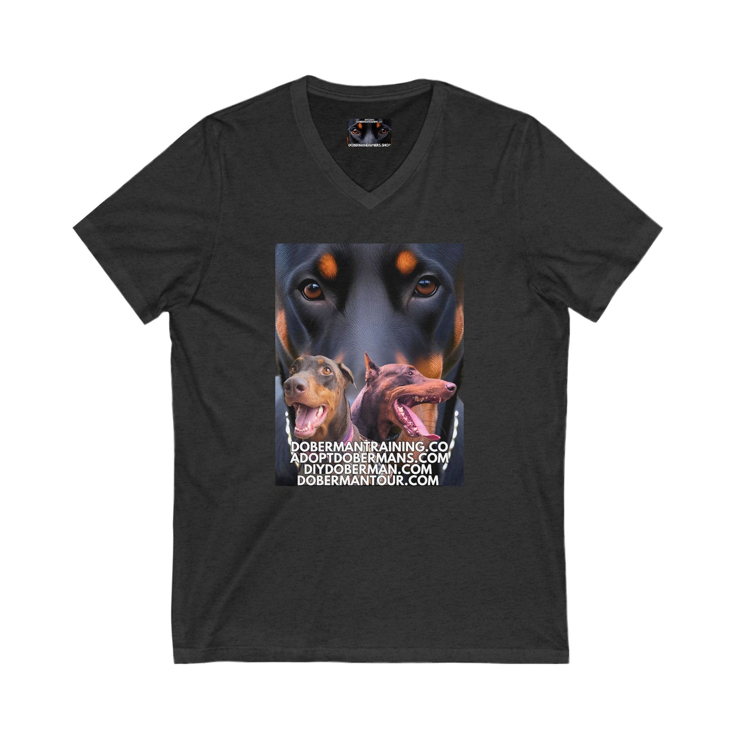 Training Tour 1 Private Label Unisex Jersey Short Sleeve V-Neck Tee