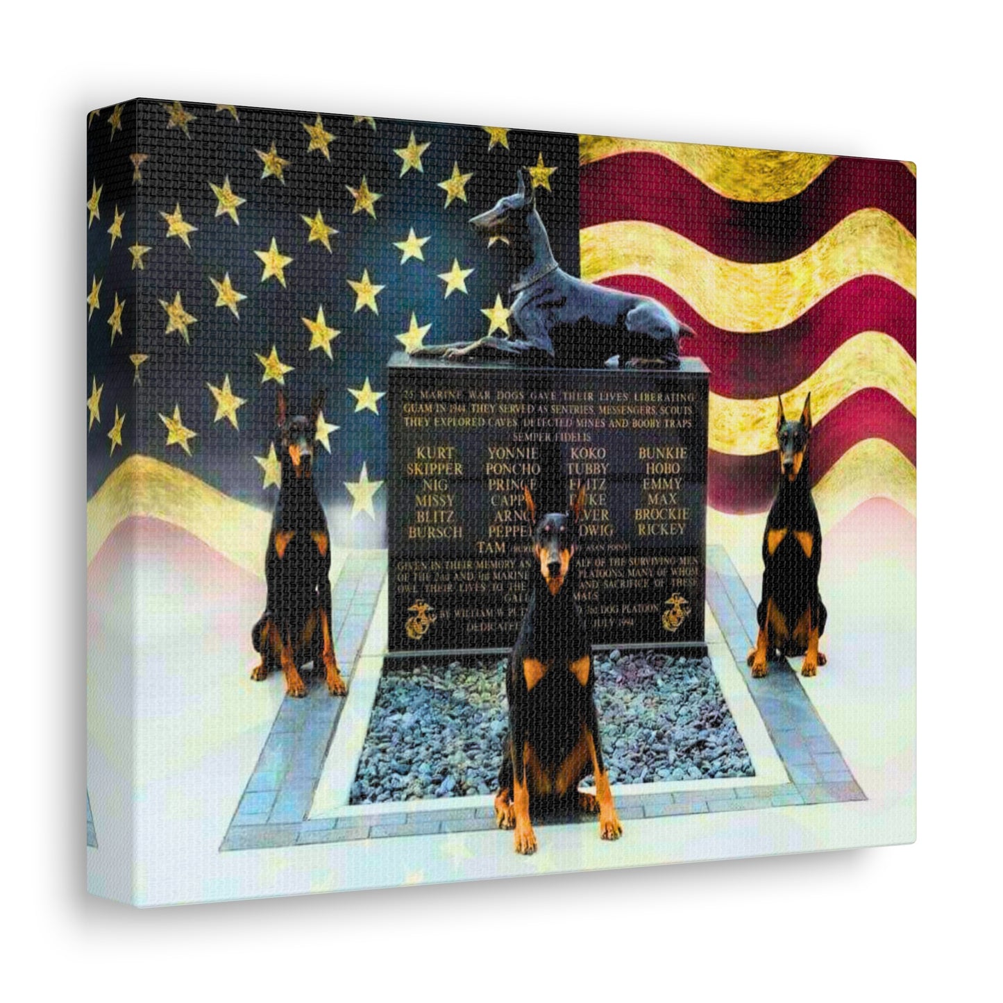 Doberman Tribute 1 Canvas