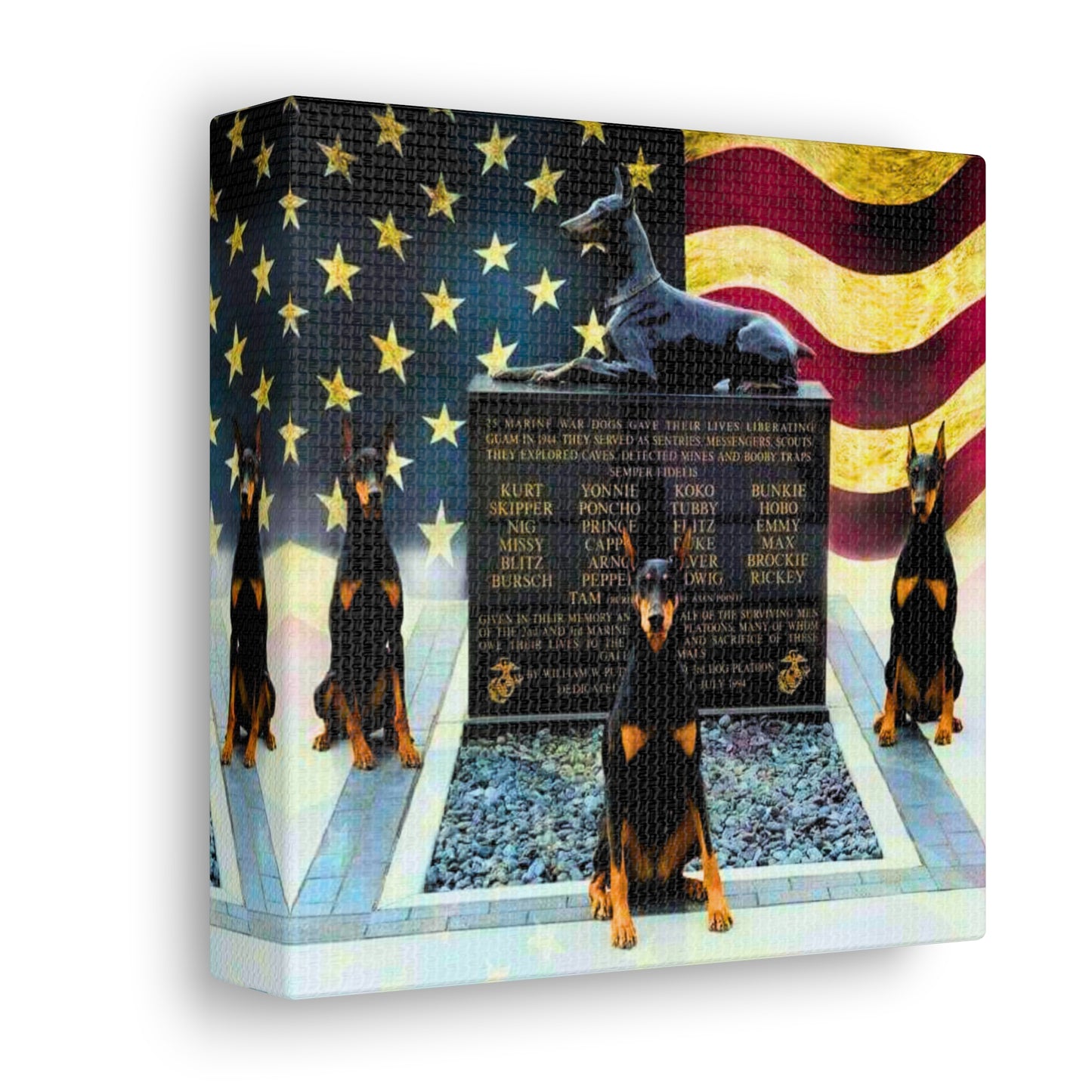 Doberman Tribute 1 Canvas