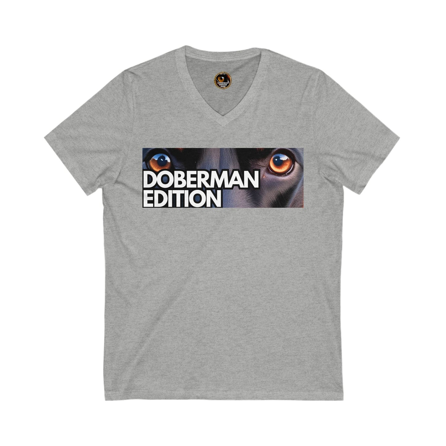 Doberman Edition 1 Special Edition Private Label Unisex Jersey Short Sleeve V-Neck Tee