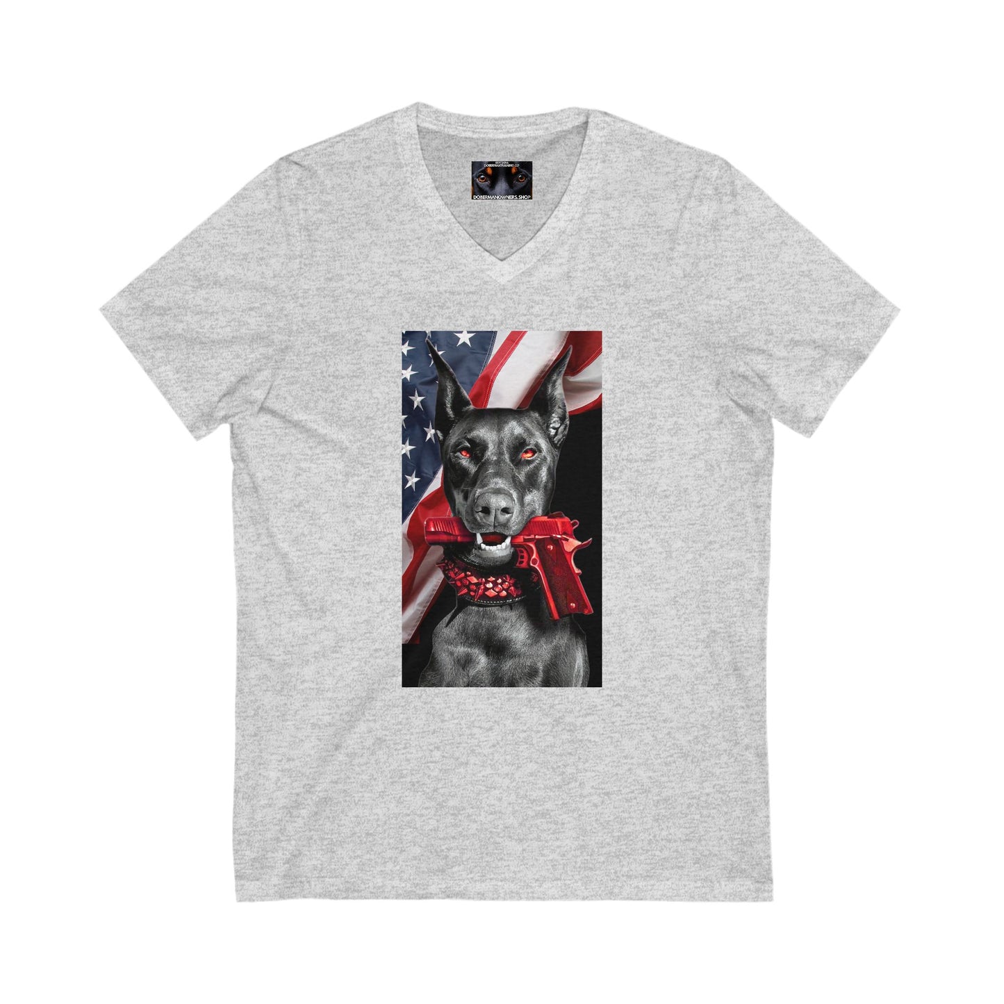 RWB 2 Private Label Unisex Jersey Short Sleeve V-Neck Tee