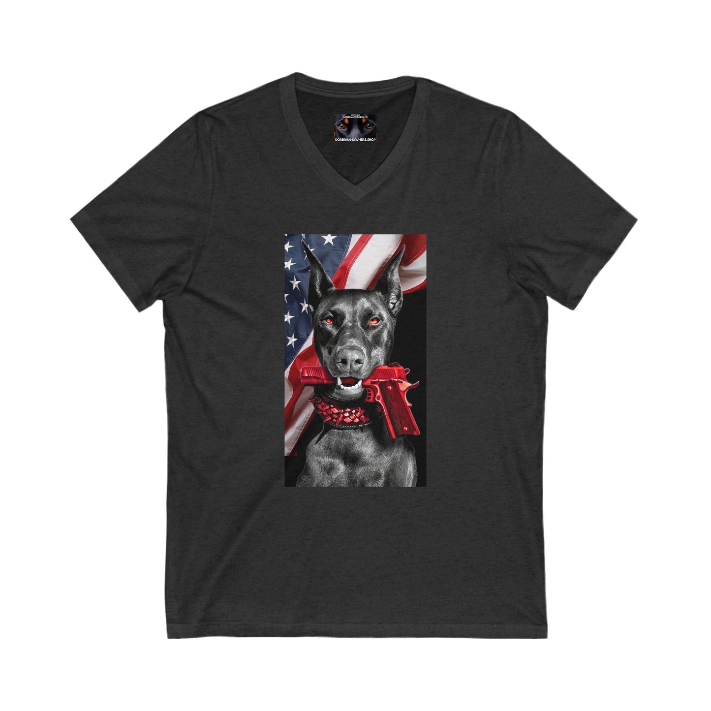RWB 2 Private Label Unisex Jersey Short Sleeve V-Neck Tee