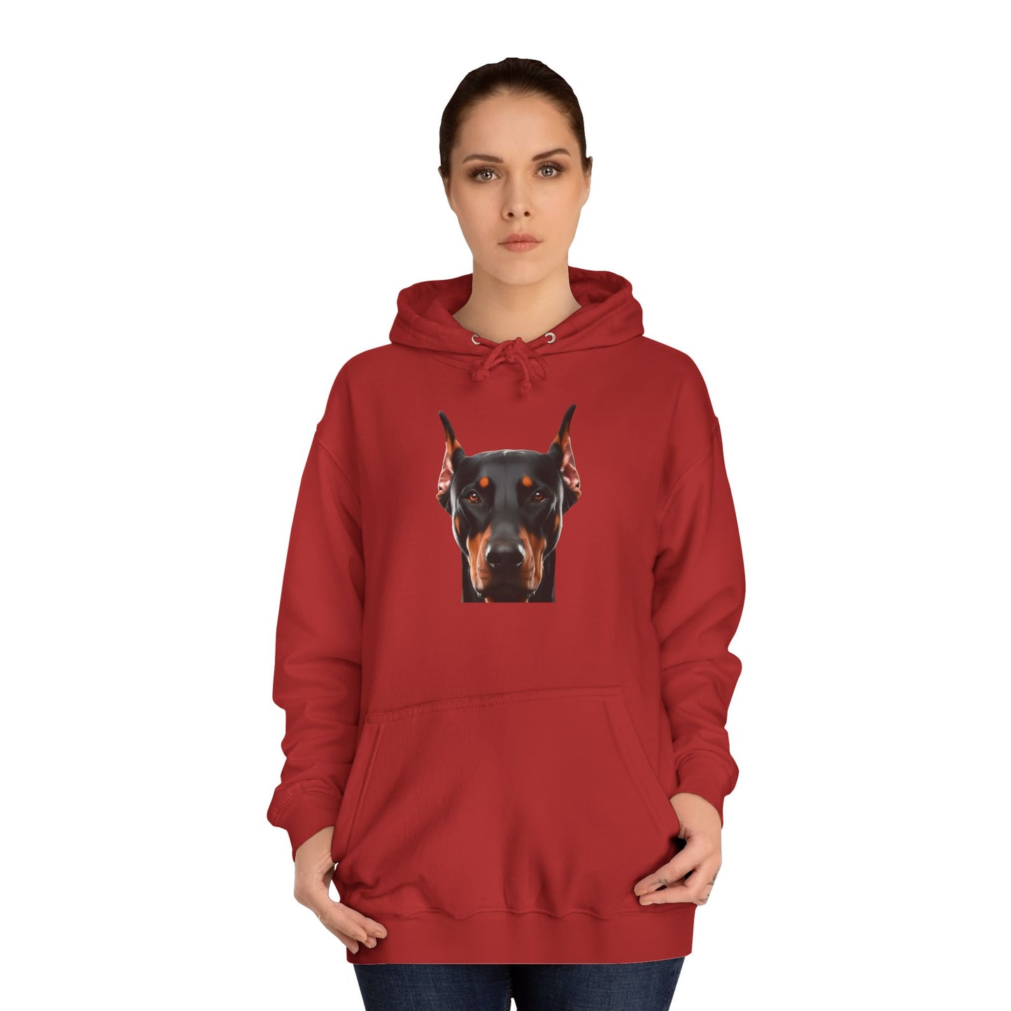 Doberman 1 Unisex College Hoodie