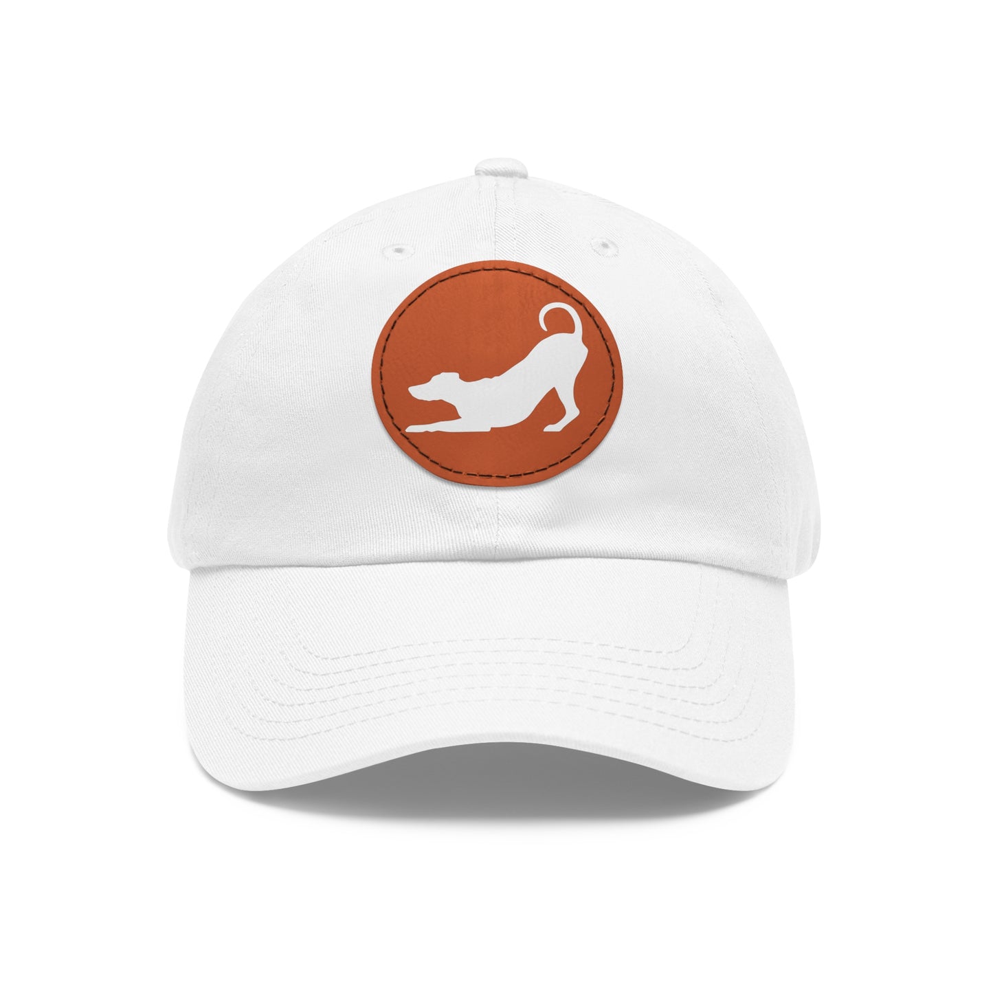 N 2 Dad Hat with Leather Patch (Round)