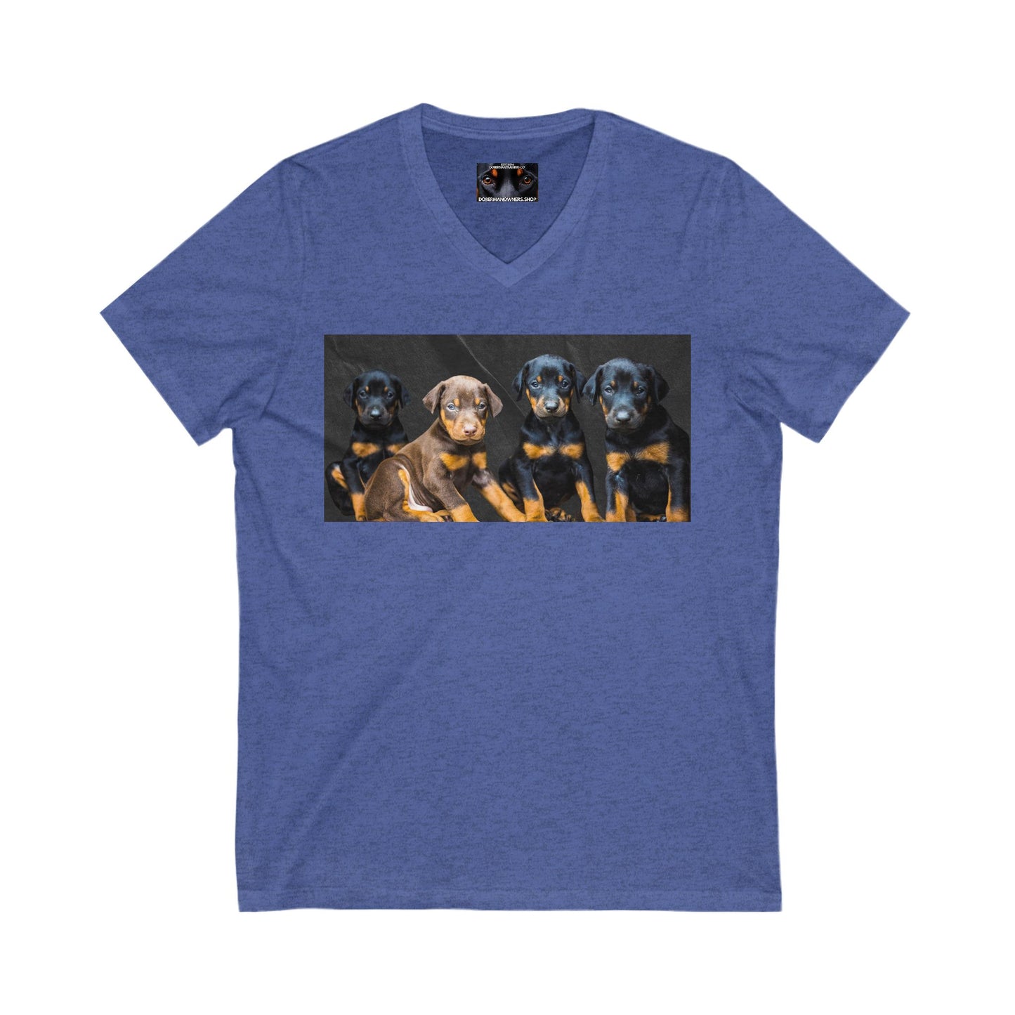 The Crew Private Label Unisex Jersey Short Sleeve V-Neck Tee