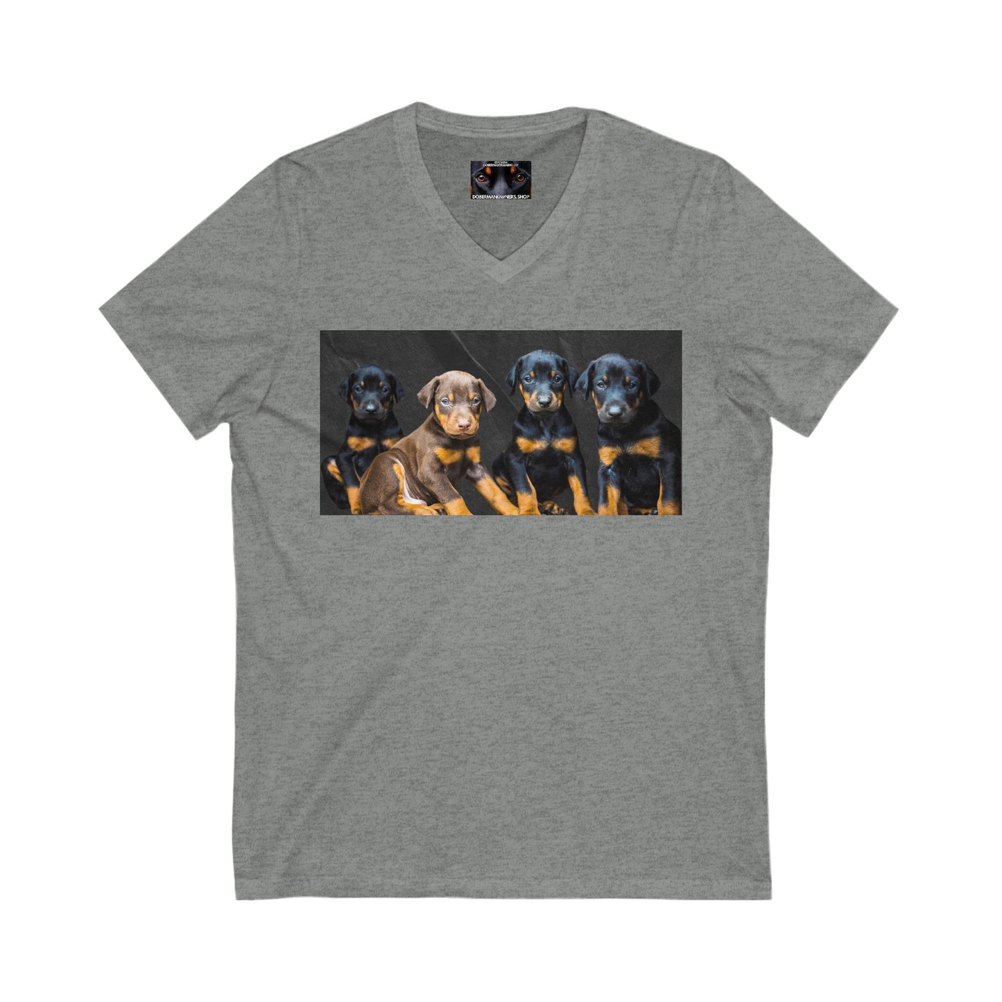 The Crew Private Label Unisex Jersey Short Sleeve V-Neck Tee