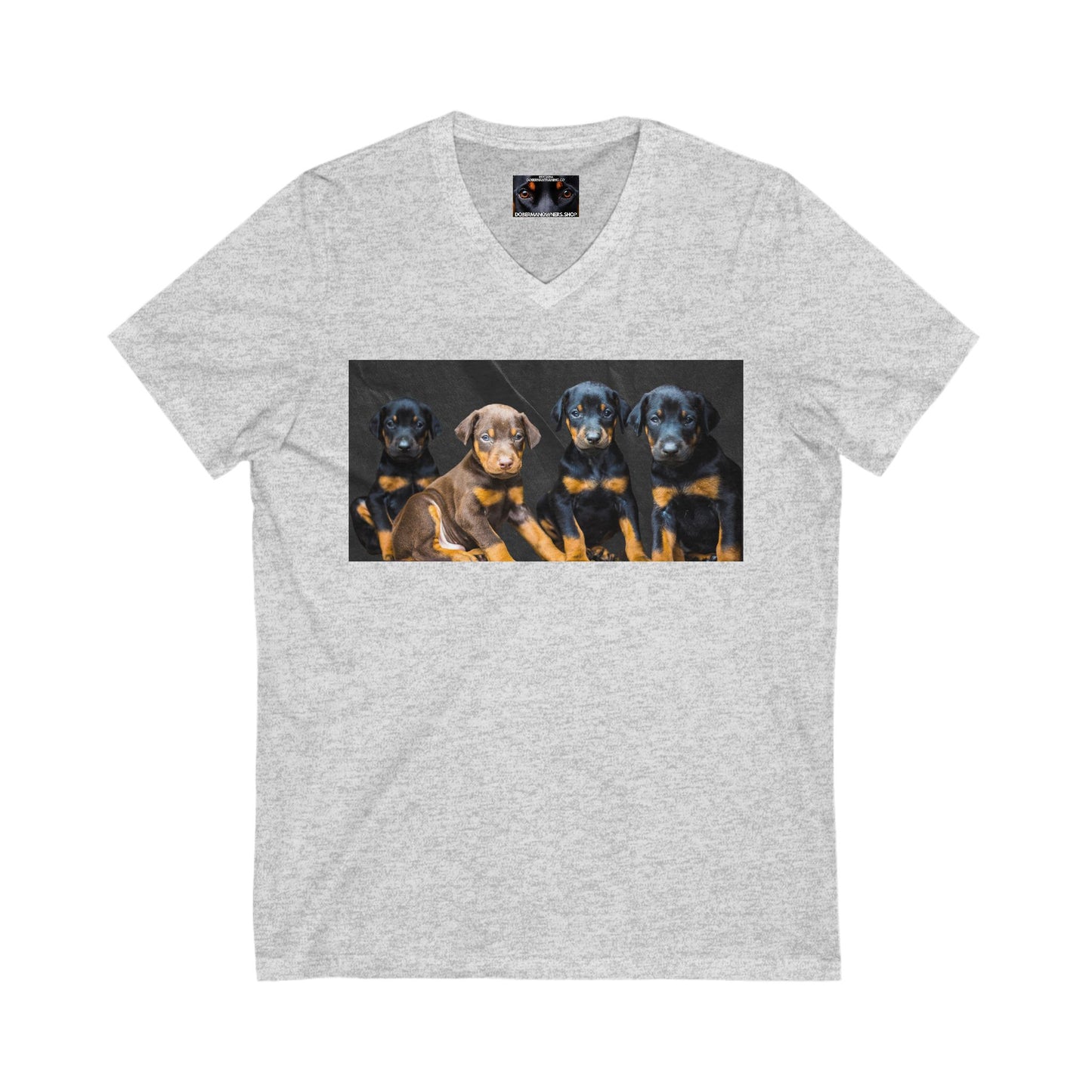 The Crew Private Label Unisex Jersey Short Sleeve V-Neck Tee