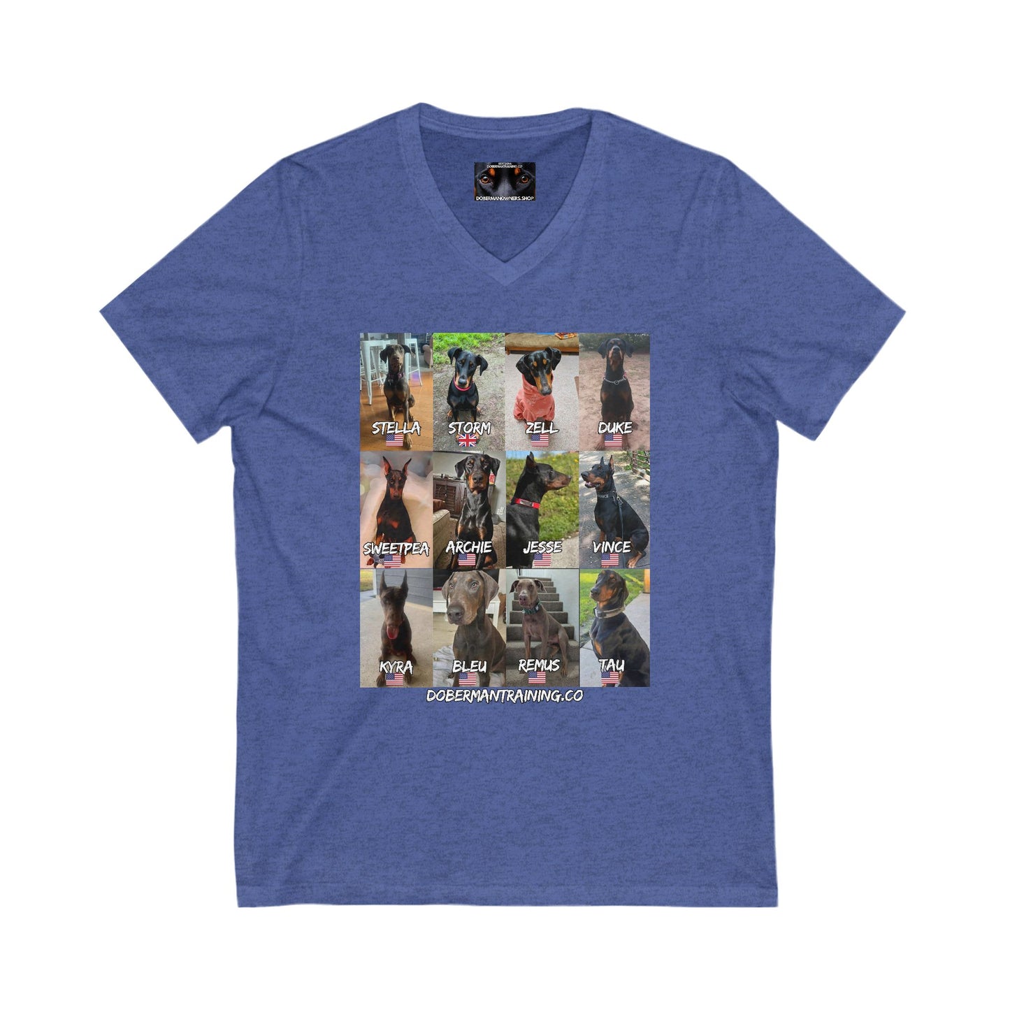 Fam 1 Sit Private Label Unisex Jersey Short Sleeve V-Neck Tee