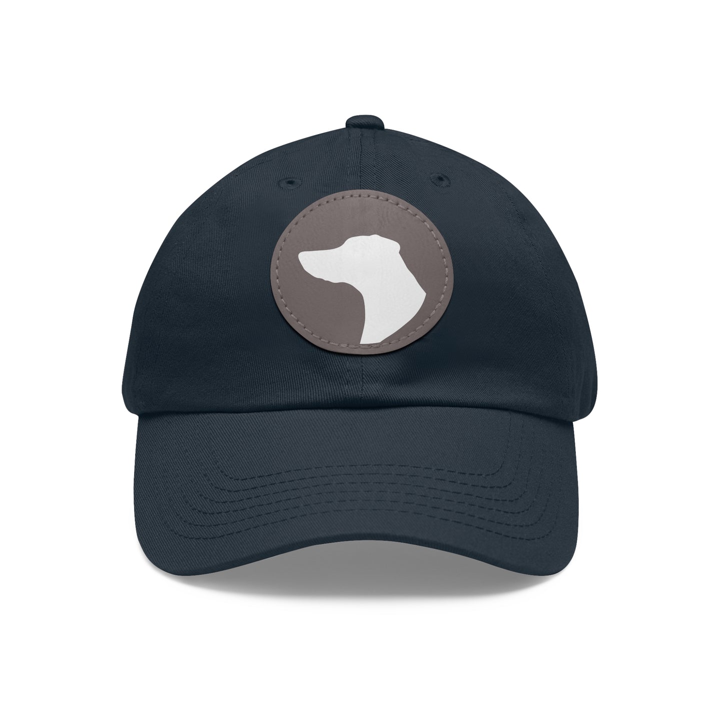 N 1 Dad Hat with Leather Patch (Round)