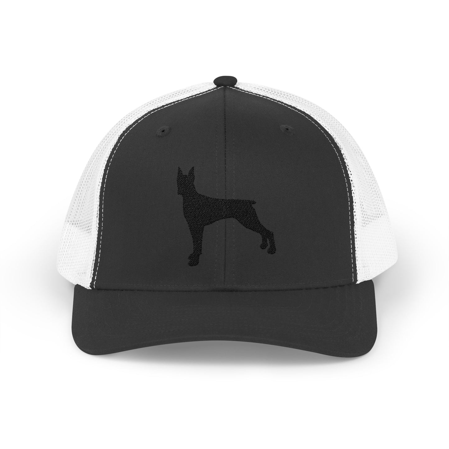 Doberman 1 Silhouette Snapback Trucker Cap
